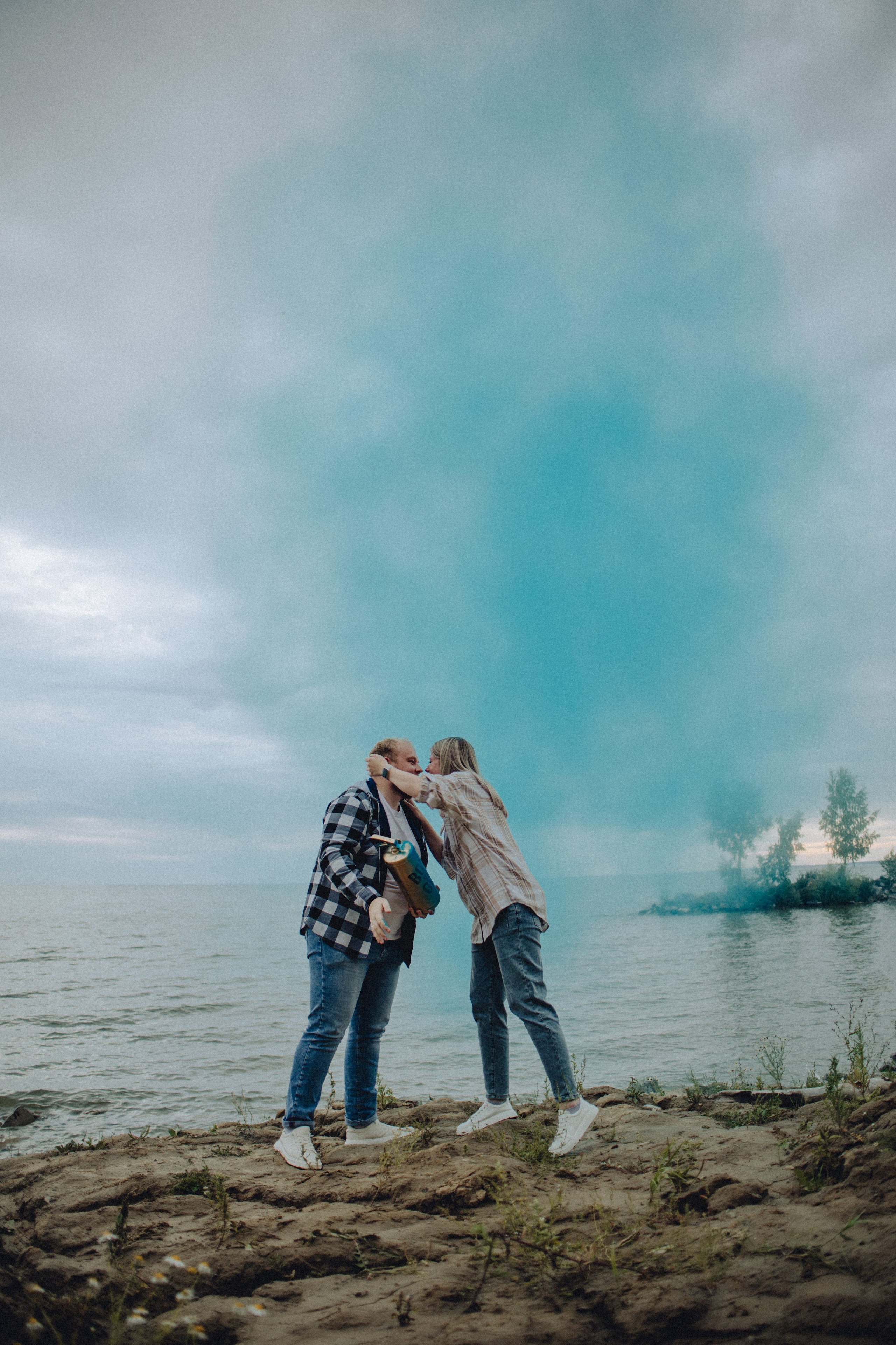 Для Ники | гендер-пати на берегу 🩷💙. Портретный фотограф в Новосибирске