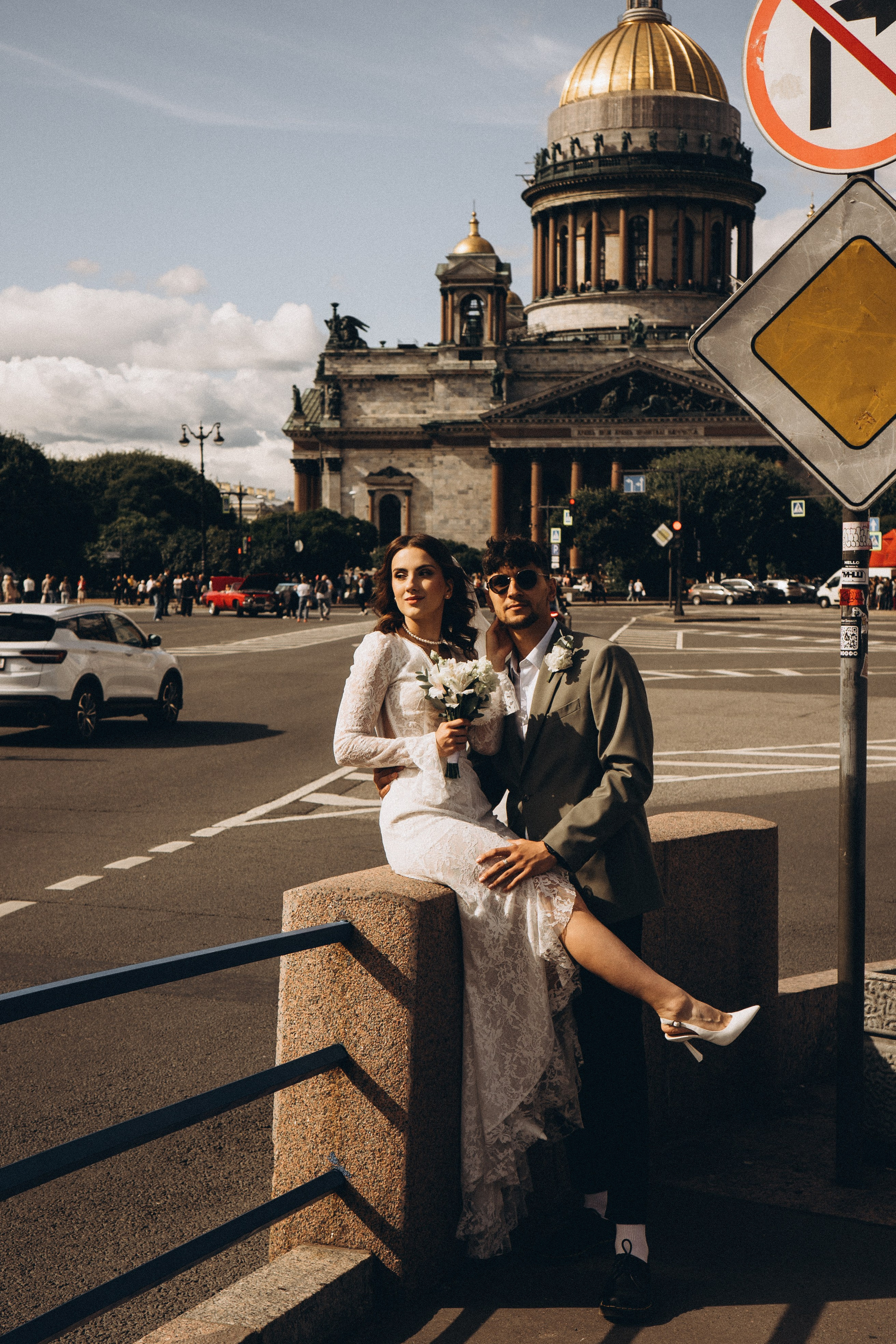 СВАДЕБНАЯ ПРОГУЛКА ВОЗЕ ИСАИКЕВСКОГО СОБОРА АСТОРИИ И ЗАКОНОДАЛЕТНОГО СОБРАНИЯ. Профессиональный фотограф, Санкт-Петербург — Виктория Богомолова