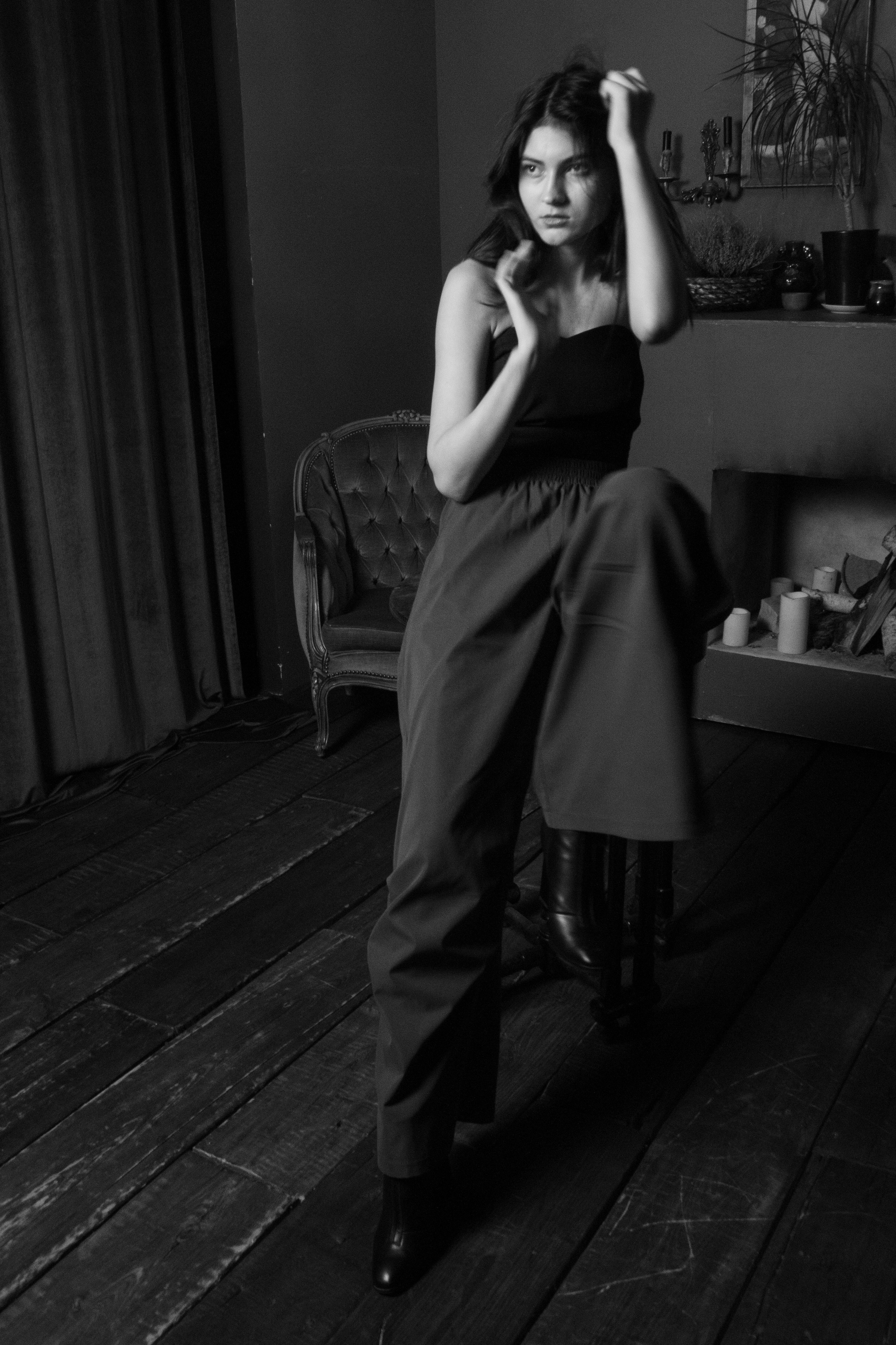 Алина в студии «Камера обскура». Фотограф Екатерина Козловская