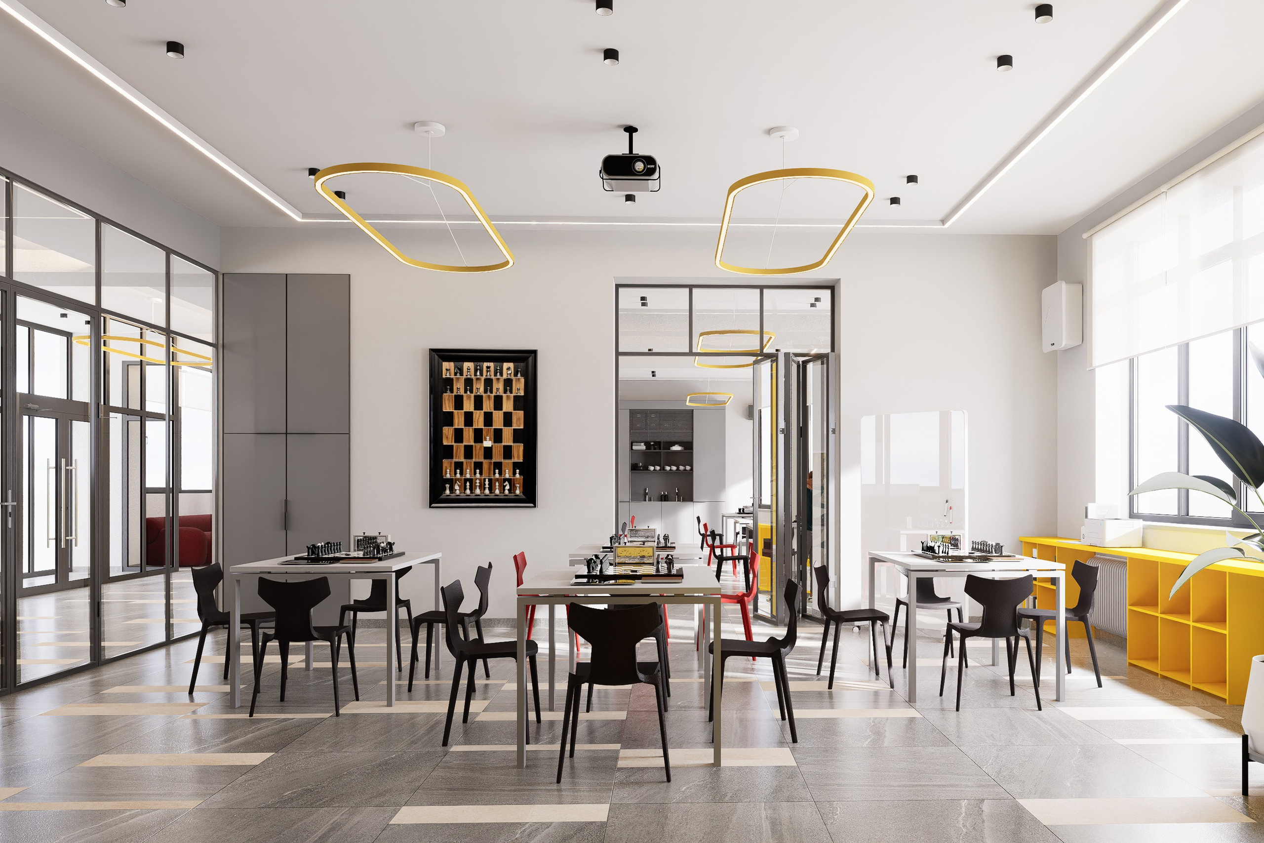 Проект шахматного клуба «ИСКРА». Архитектурно-дизайнерское бюро ROOMS