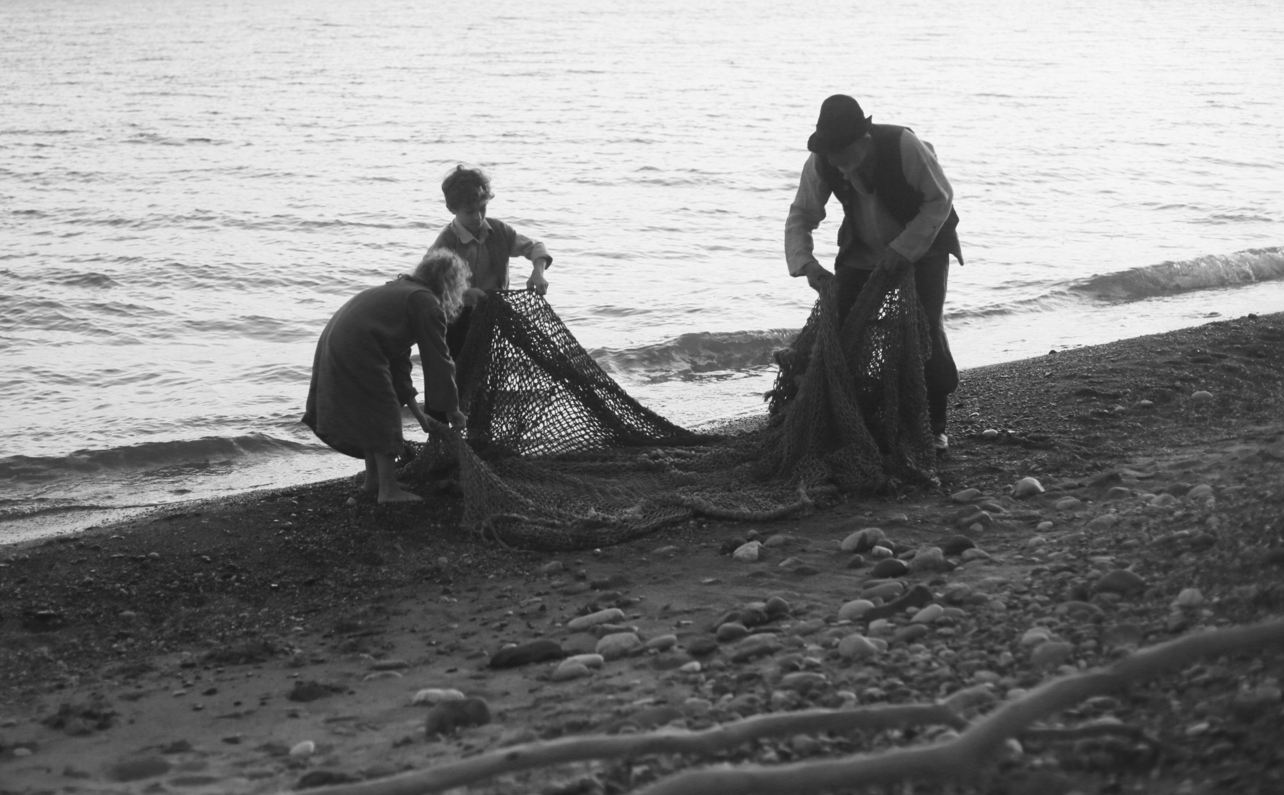 Кинематографическая съемка. Старик и дети. Ekaterina Beridze