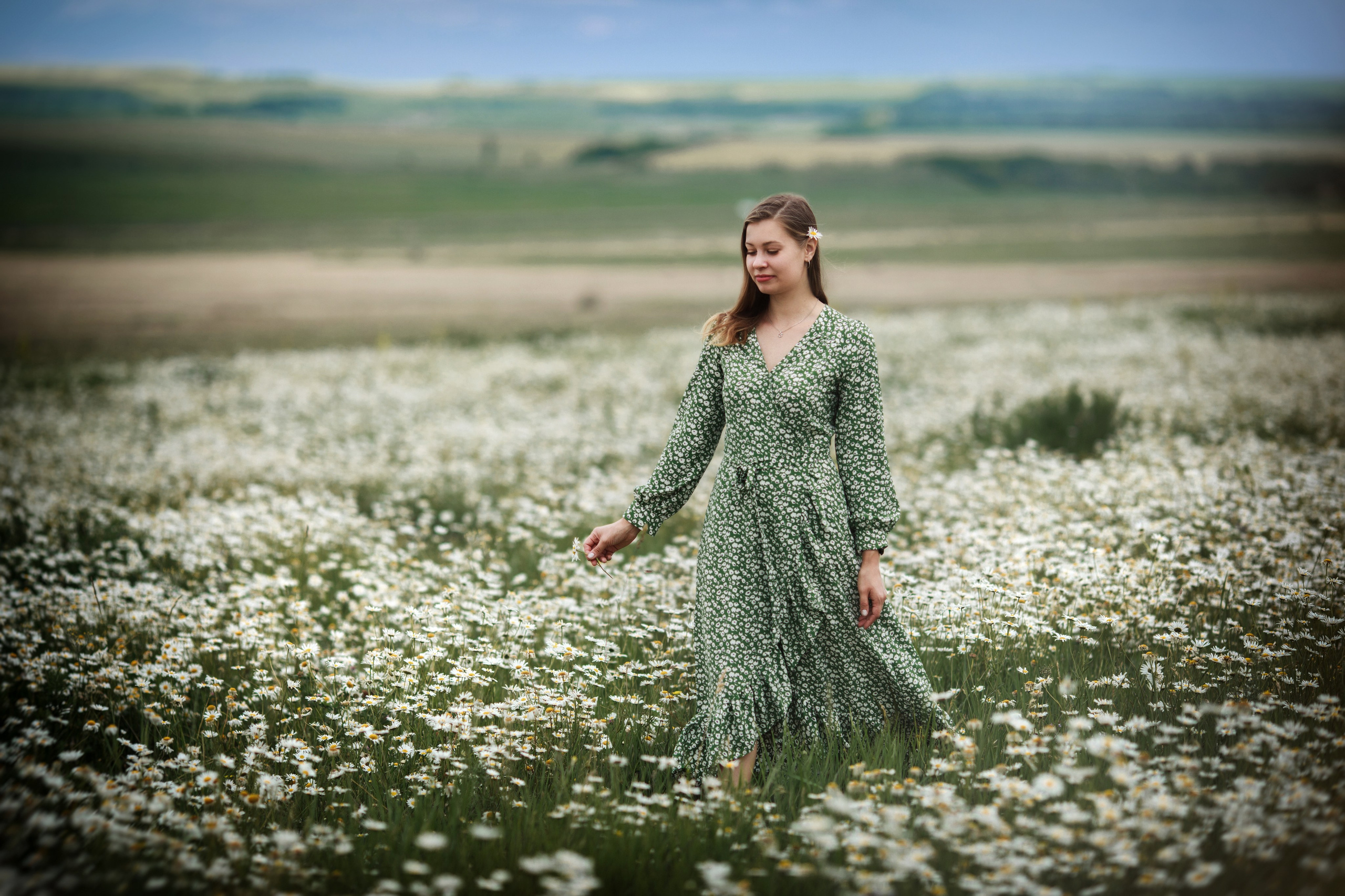 Ромашковое поле — Елизавета. Фотограф Ставрополь Пятигорск Елизавета Дарина