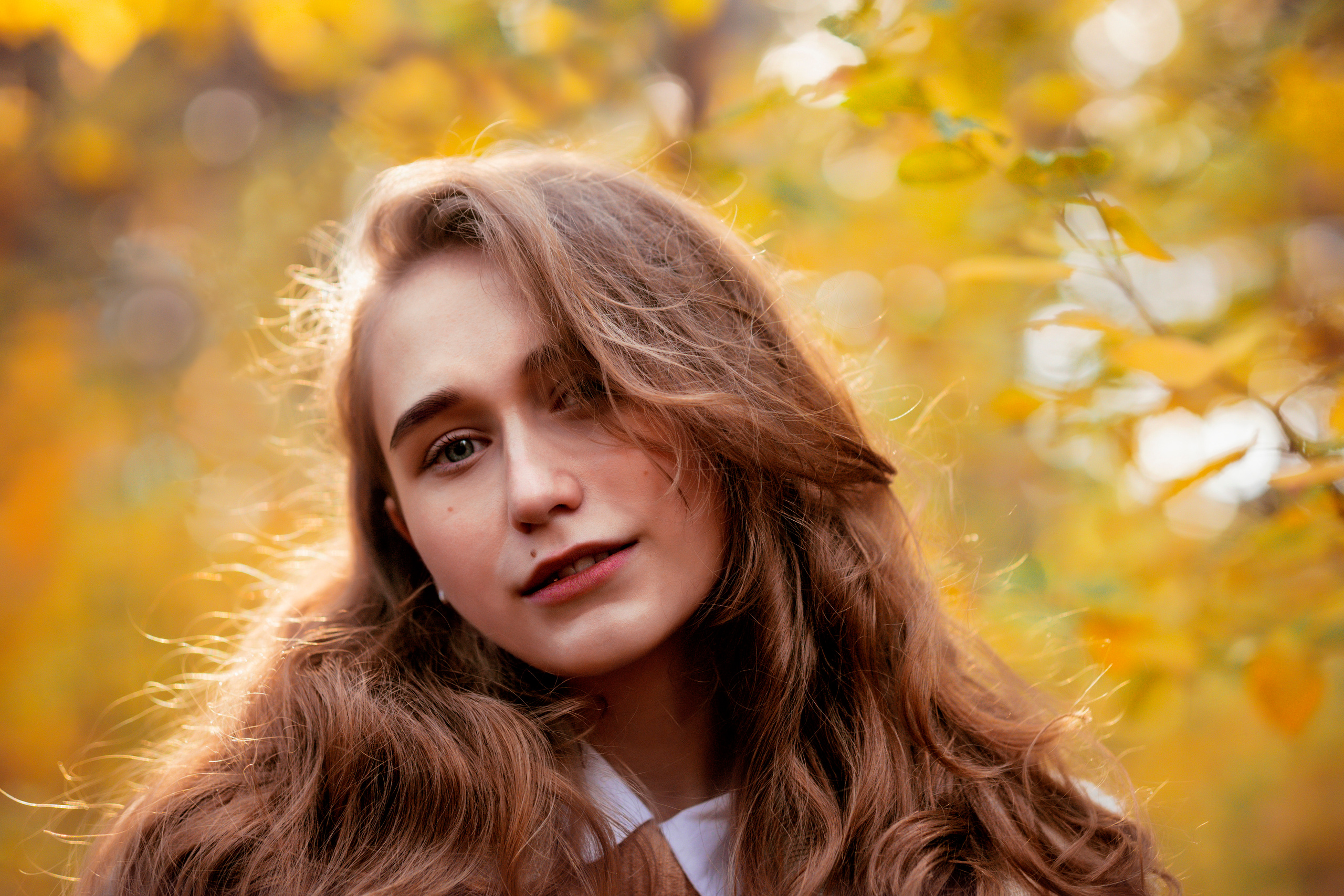 Полина в осеннем парке. Портретный, репортажный и свадебный фотограф в Екатеринбурге Денис Южаков