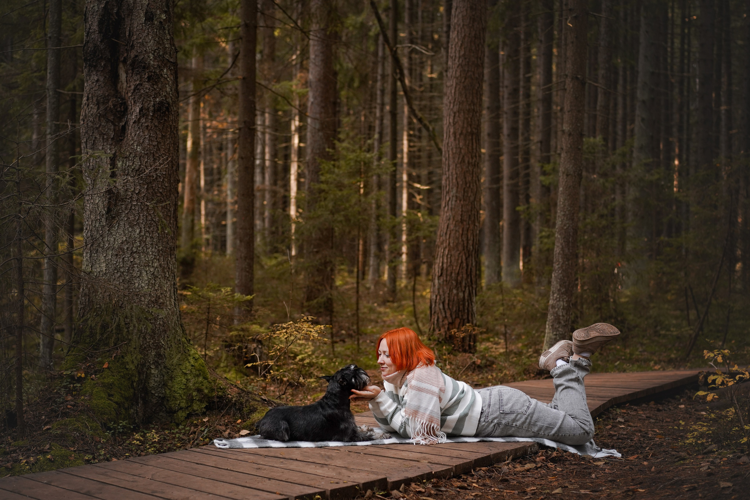 Оля Миша и шнауцеры. Фотограф-анималист в Санкт-Петербурге Яна Мартынова