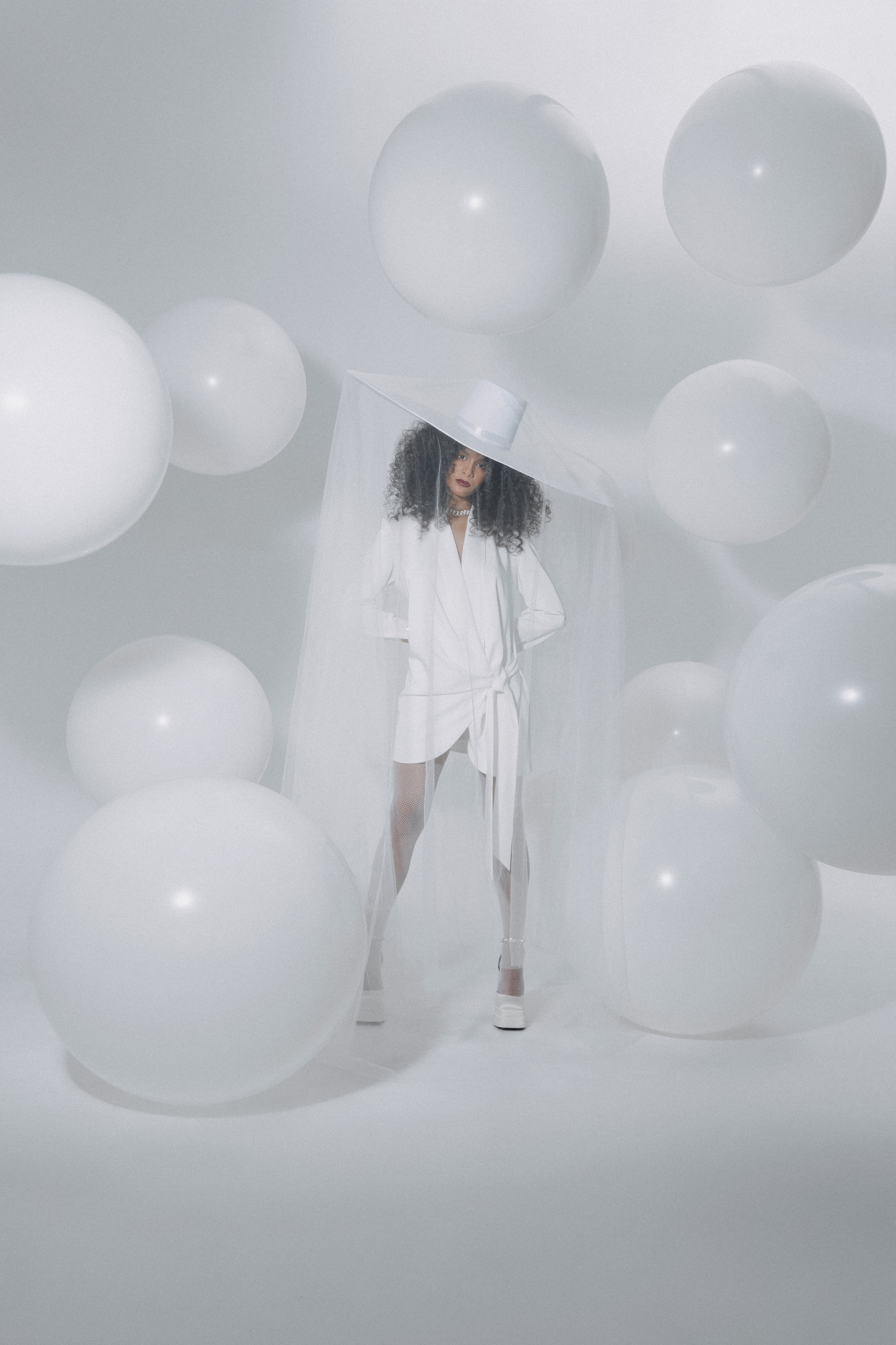 фотосессия с большими шарами