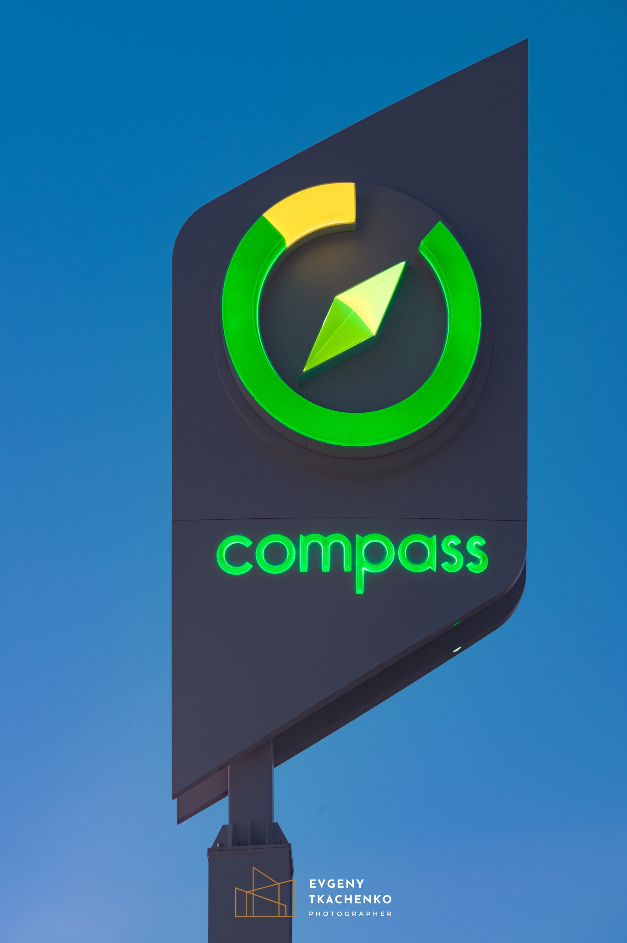 АЗС Compass. Архитектурный и интерьерный фотограф в Казахстане