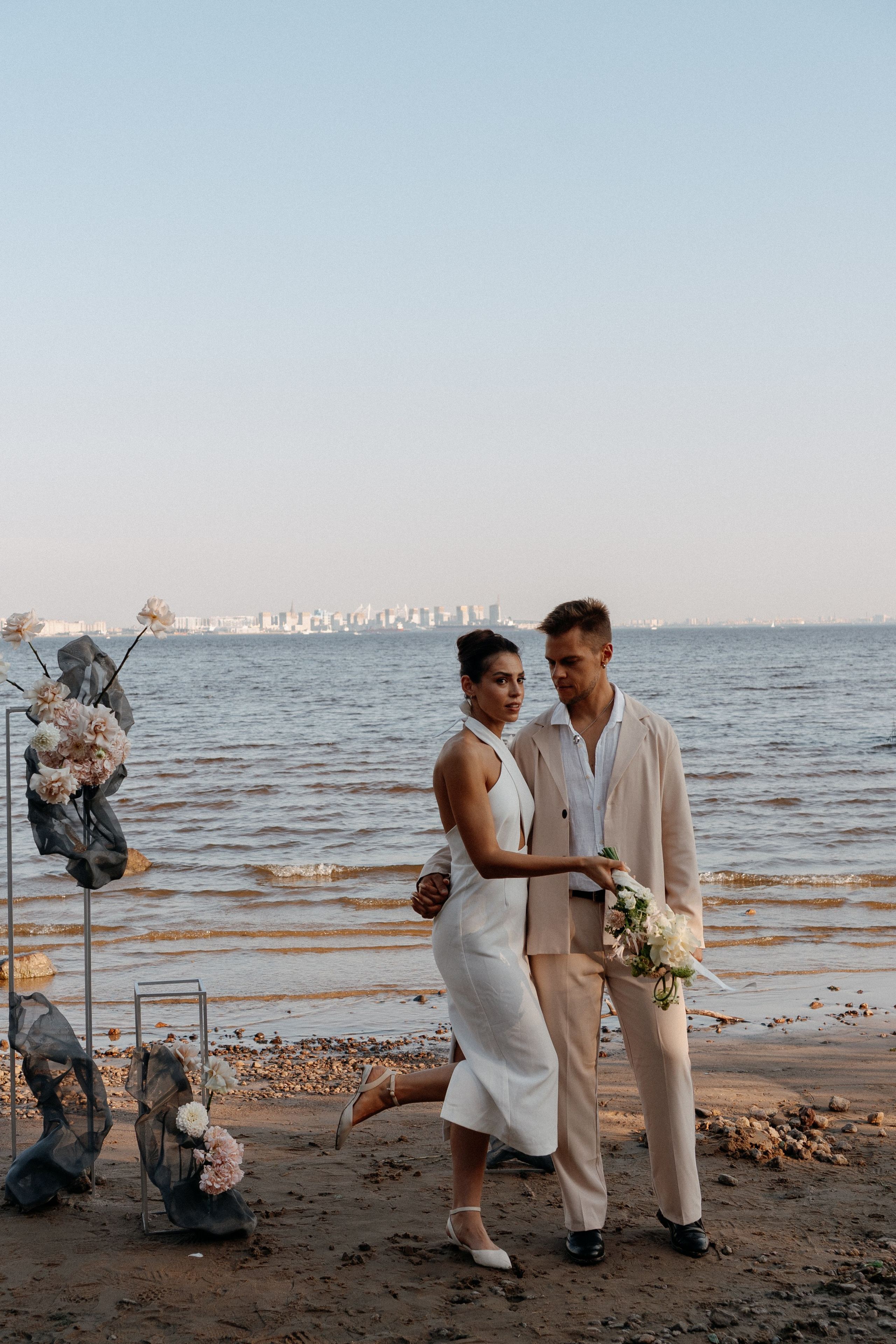 СВАДЕБНАЯ ФОТОСЕССИЯ ВЫЕЗДНОЙ ЦЕРЕМОНИИ (ФИНСКИЙ ЗАЛИВ). Профессиональный фотограф, Санкт-Петербург — Виктория Богомолова