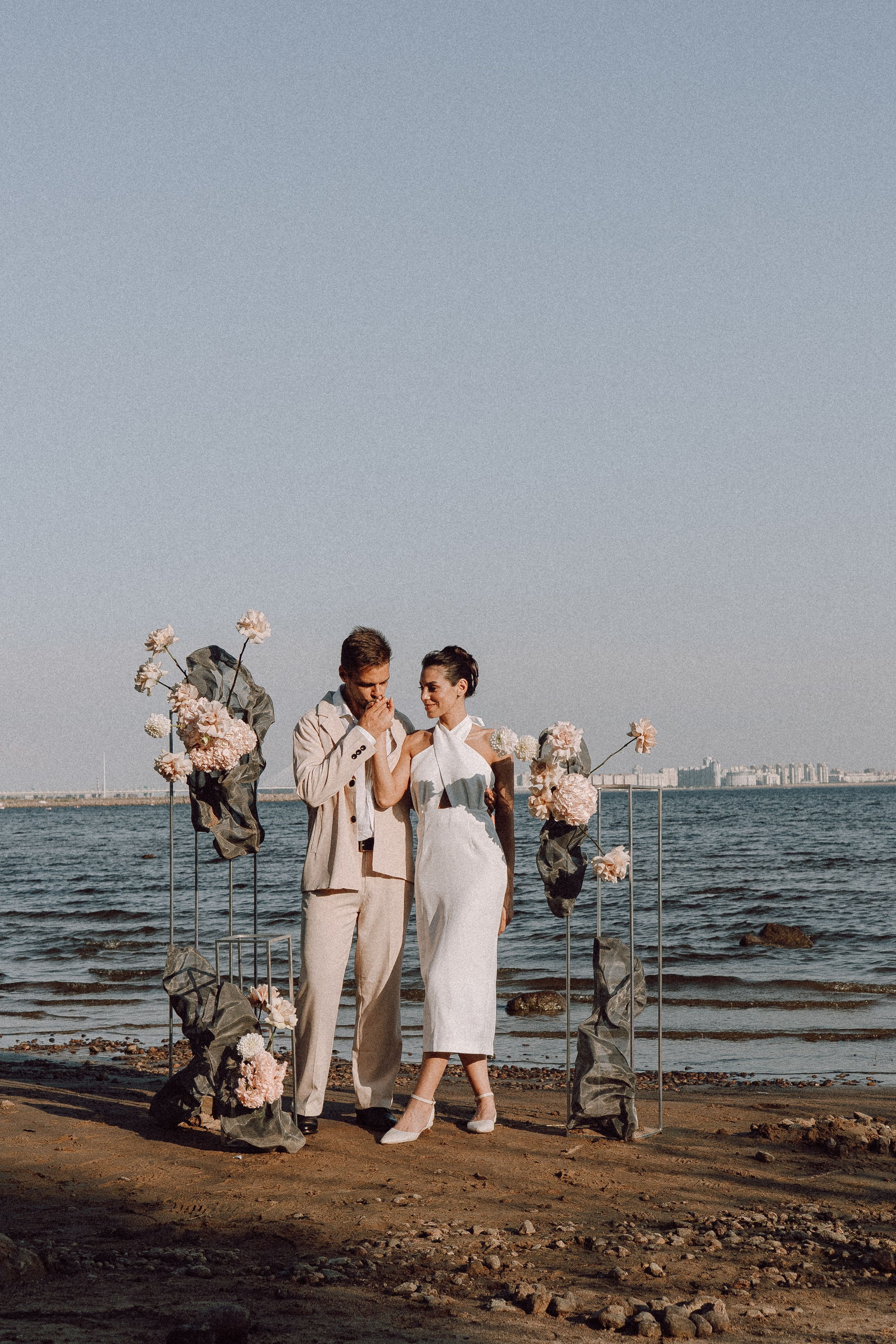 СВАДЕБНАЯ ФОТОСЕССИЯ ВЫЕЗДНОЙ ЦЕРЕМОНИИ (ФИНСКИЙ ЗАЛИВ). Профессиональный фотограф, Санкт-Петербург — Виктория Богомолова