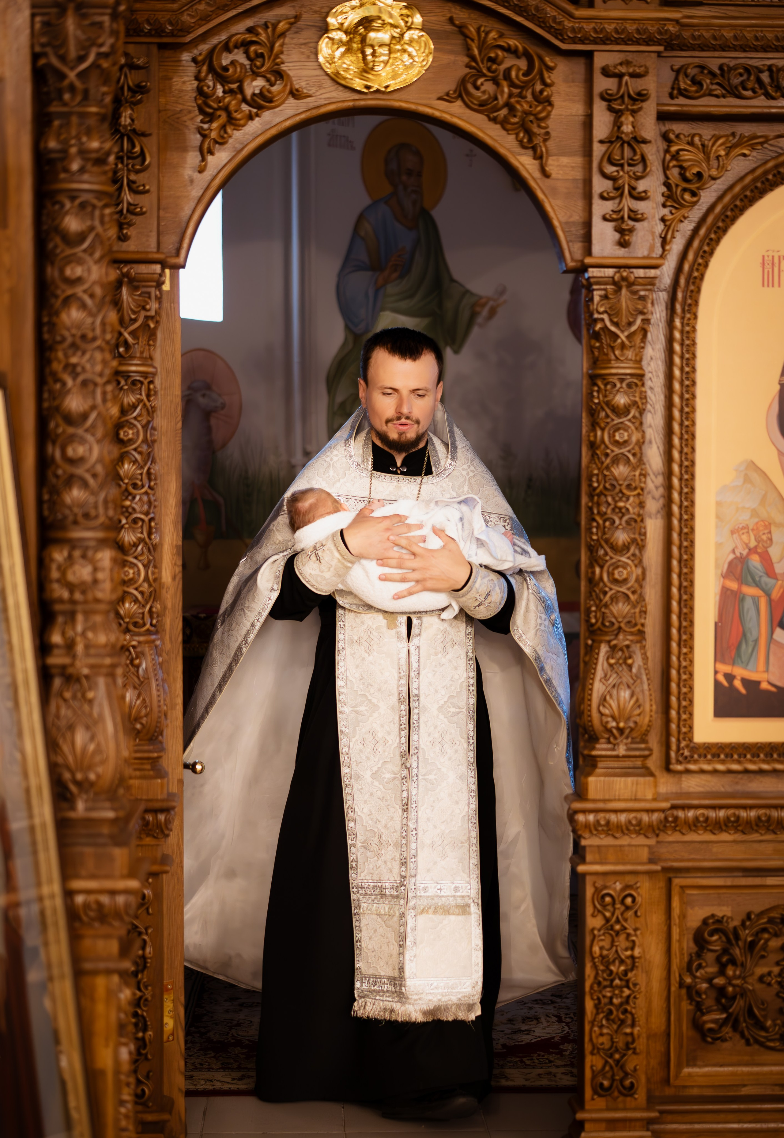 Съемки крещения. Иван Волохов