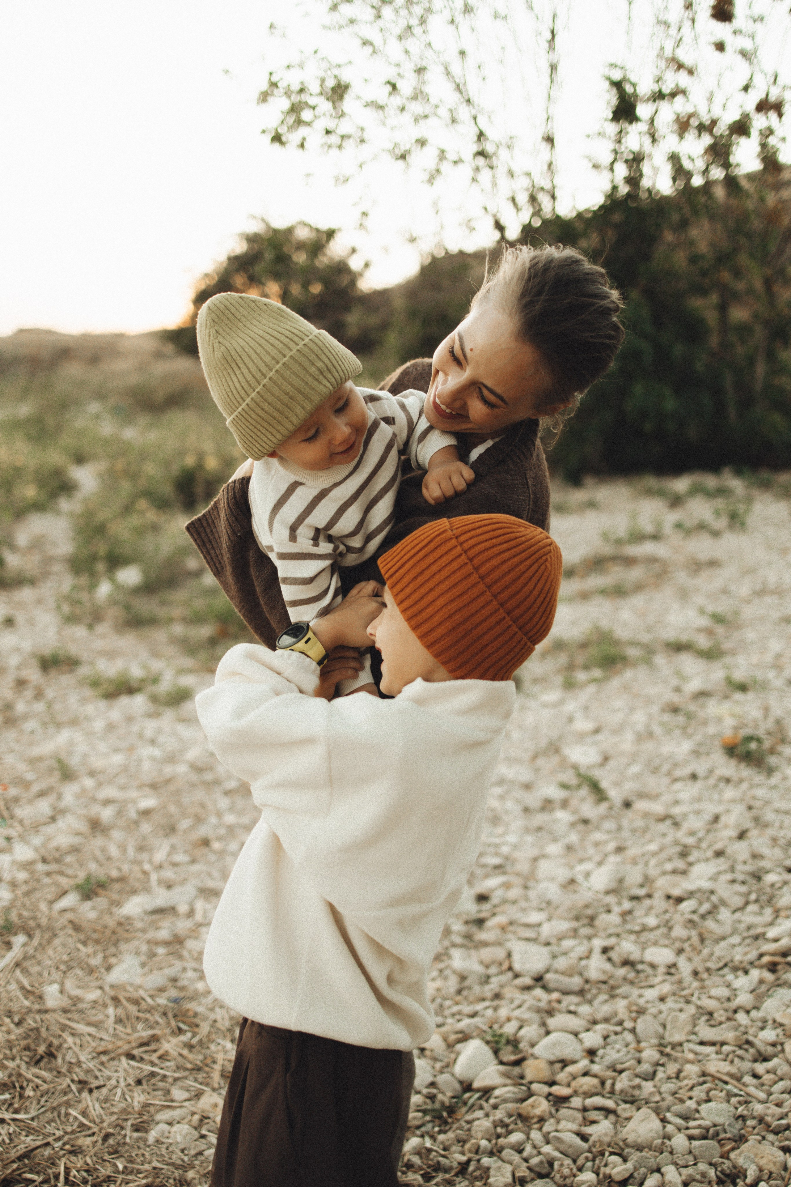 Семейная история, закат в Мержаново. Семейный и детский фотограф, таганрог, ростов-на-дону