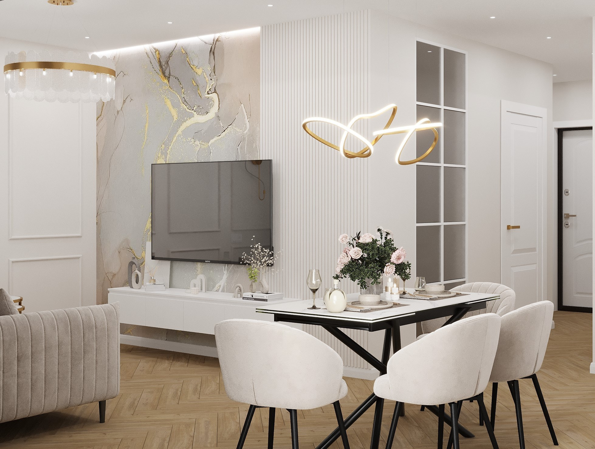 Квартира ЖК Лидер г. Владивосток. Дизайн интерьера / Дизайн-проект / Лебедь Юлия