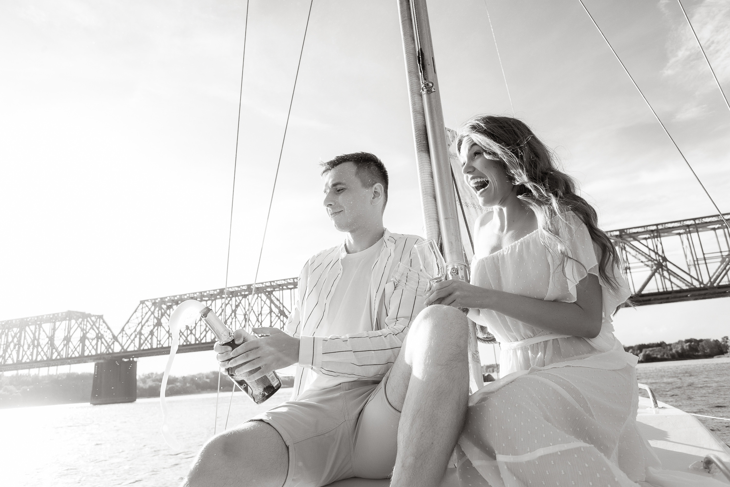 Прогулка на яхте. Свадебный фотограф Дмитрий Воробьев Ярославль