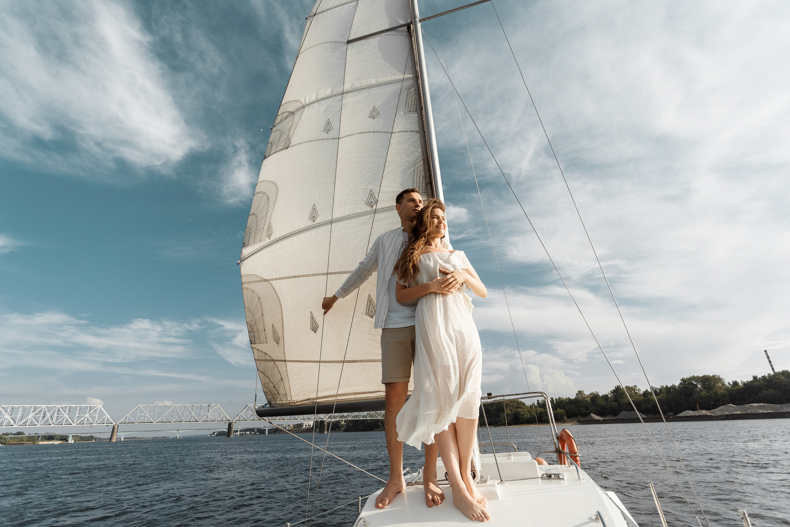 Прогулка на яхте. Свадебный фотограф Дмитрий Воробьев Ярославль