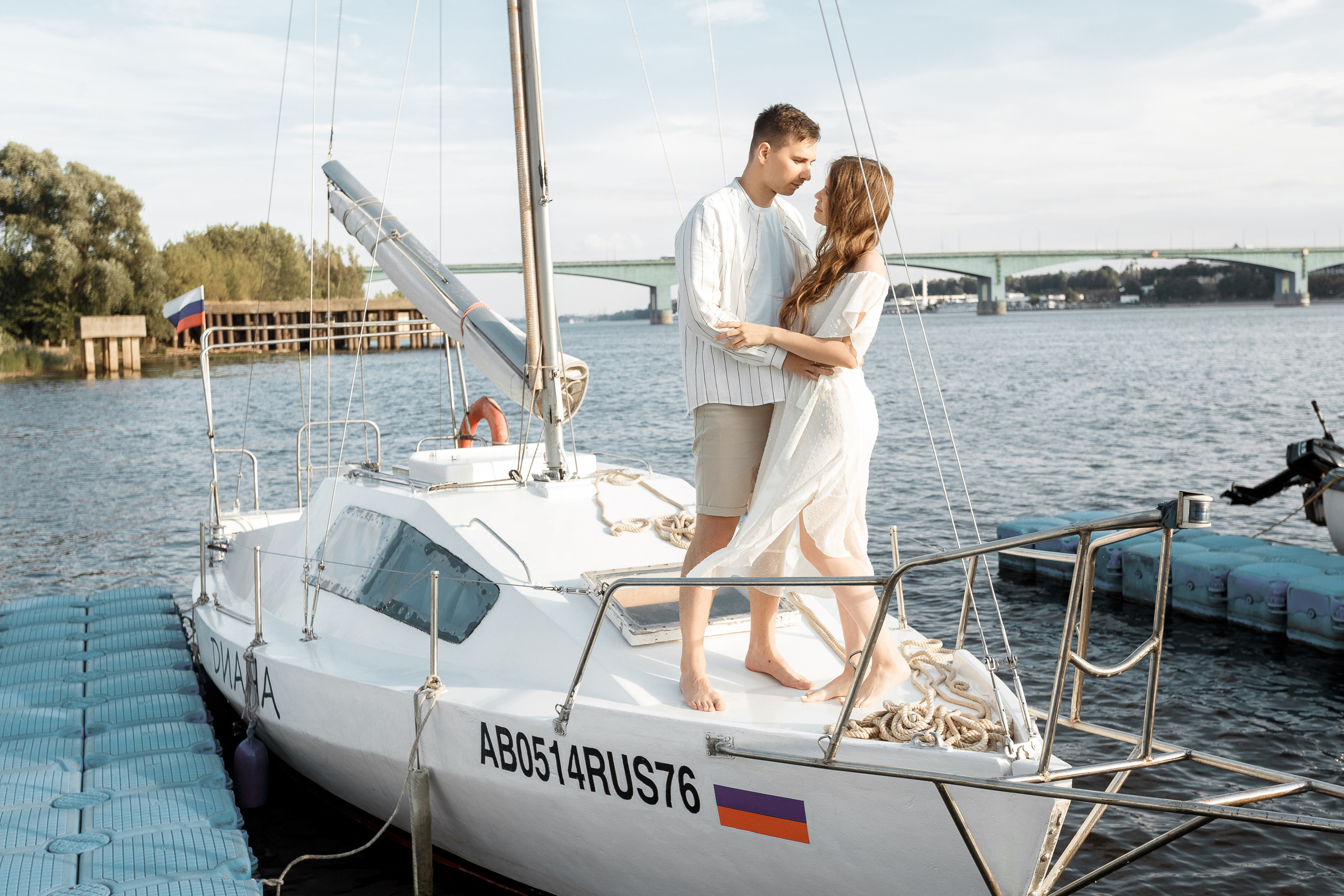 Прогулка на яхте. Свадебный фотограф Дмитрий Воробьев Ярославль