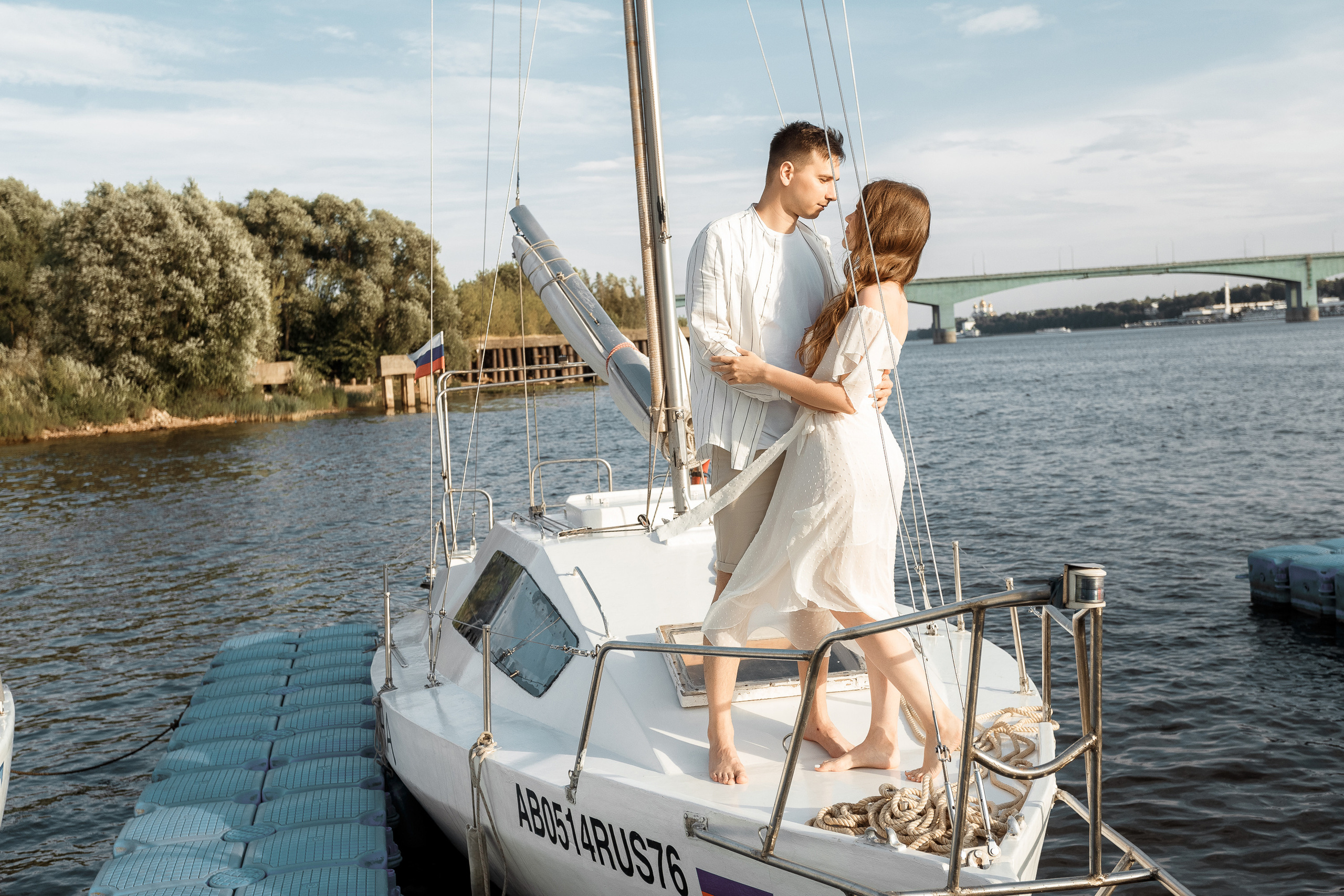 Прогулка на яхте. Свадебный фотограф Дмитрий Воробьев Ярославль