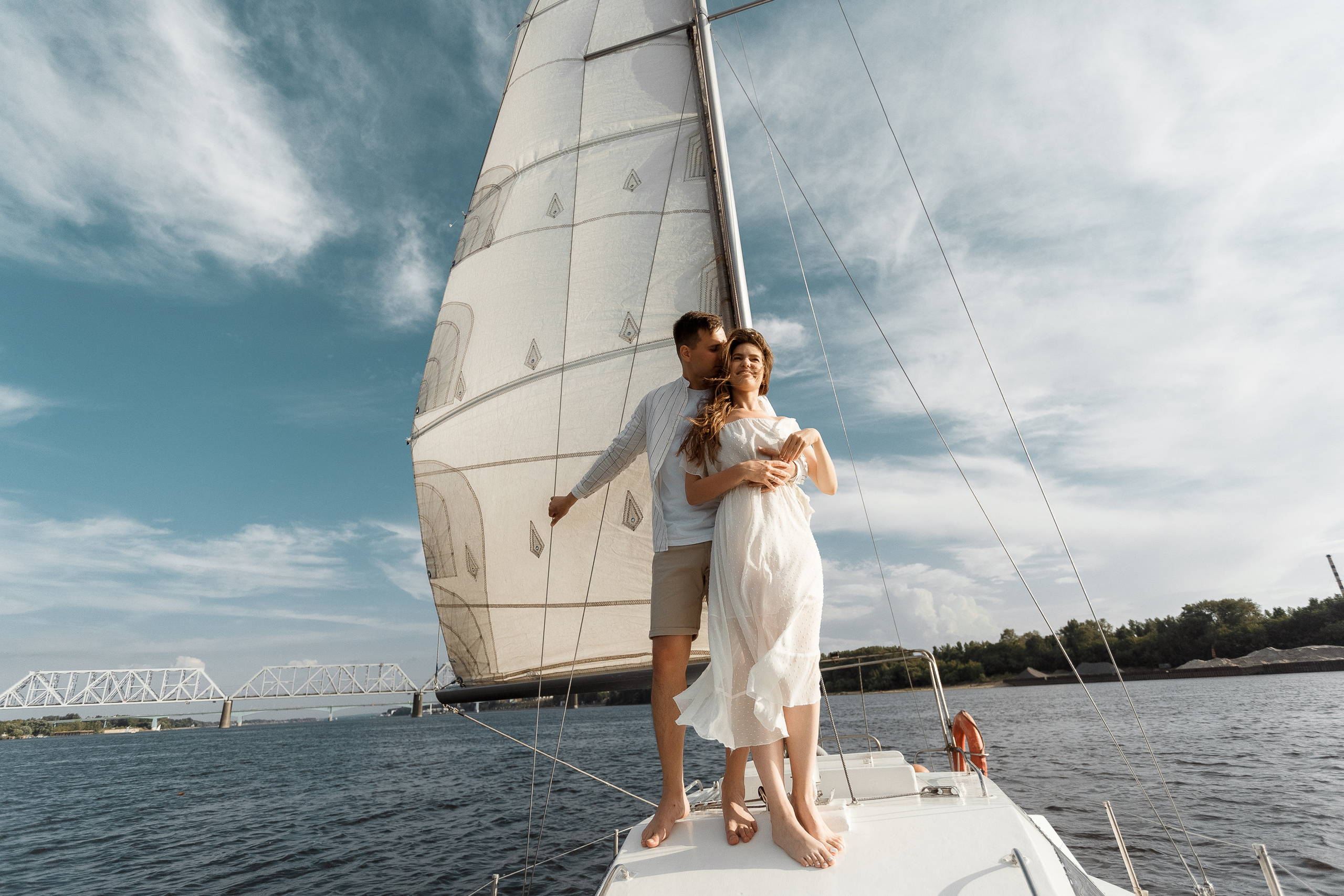 Прогулка на яхте. Свадебный фотограф Дмитрий Воробьев Ярославль