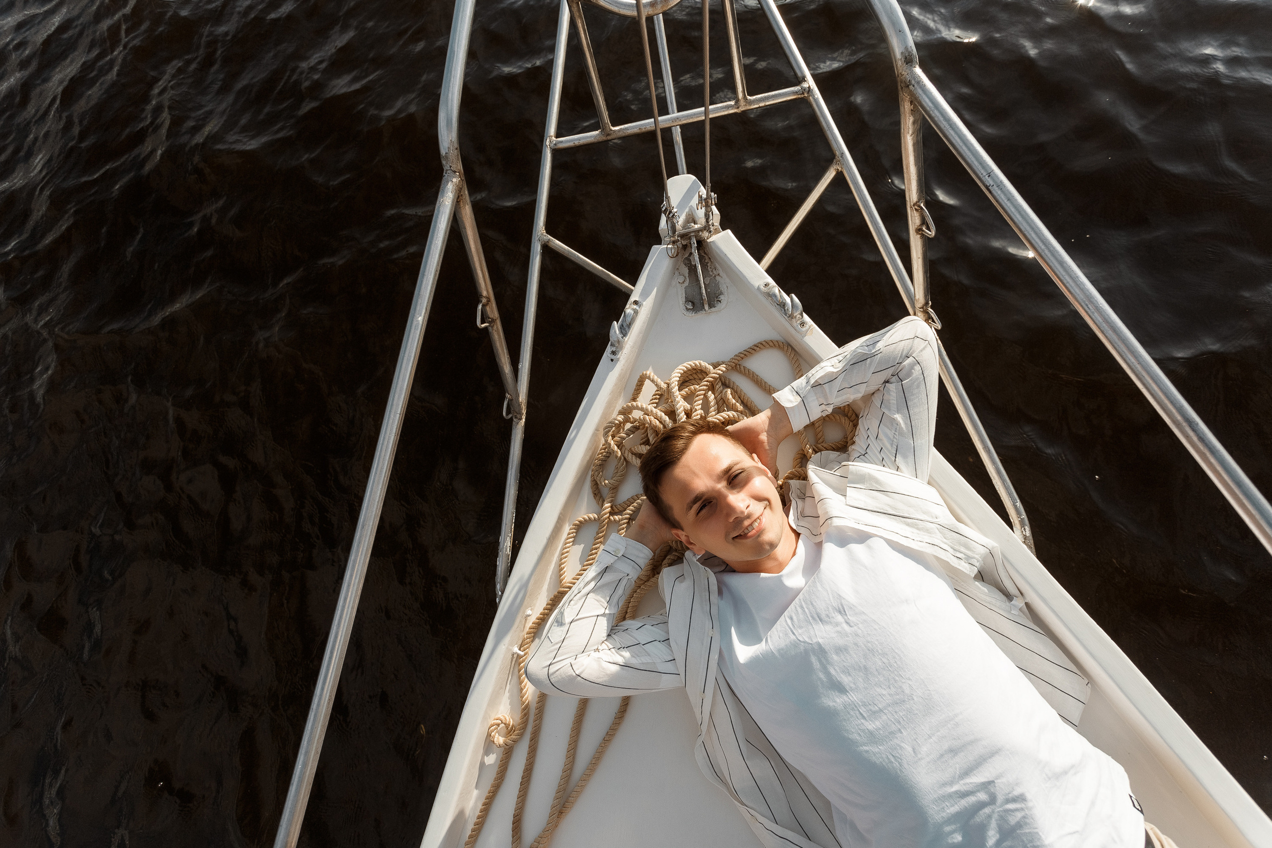 Прогулка на яхте. Свадебный фотограф Дмитрий Воробьев Ярославль