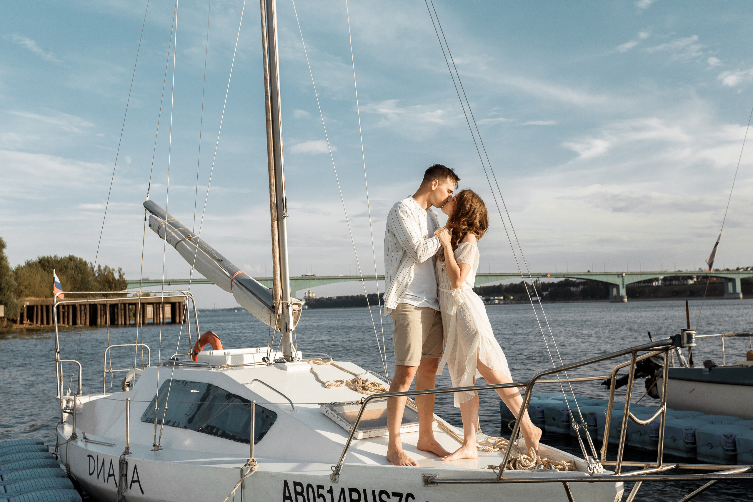 Прогулка на яхте. Свадебный фотограф Дмитрий Воробьев Ярославль