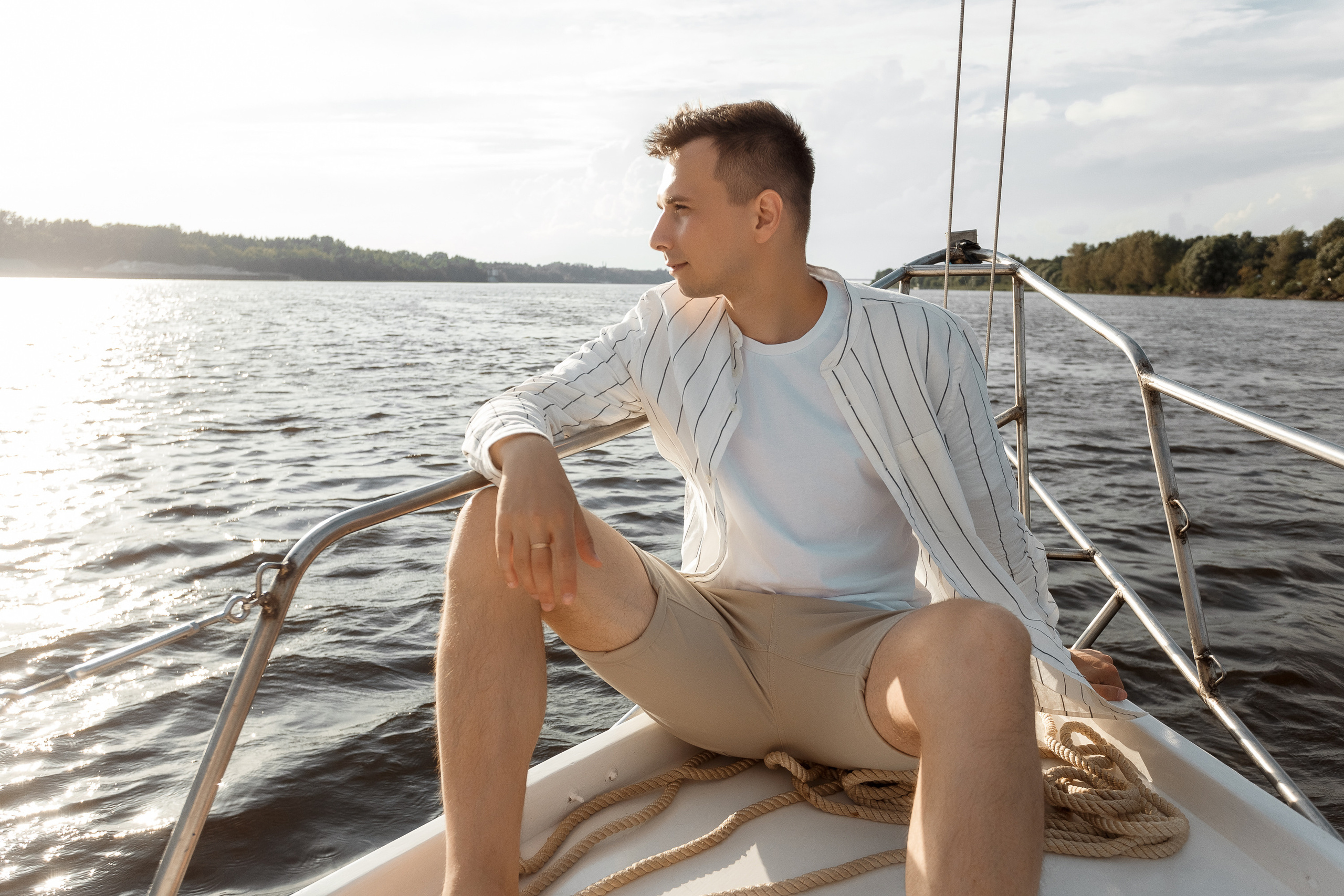 Прогулка на яхте. Свадебный фотограф Дмитрий Воробьев Ярославль