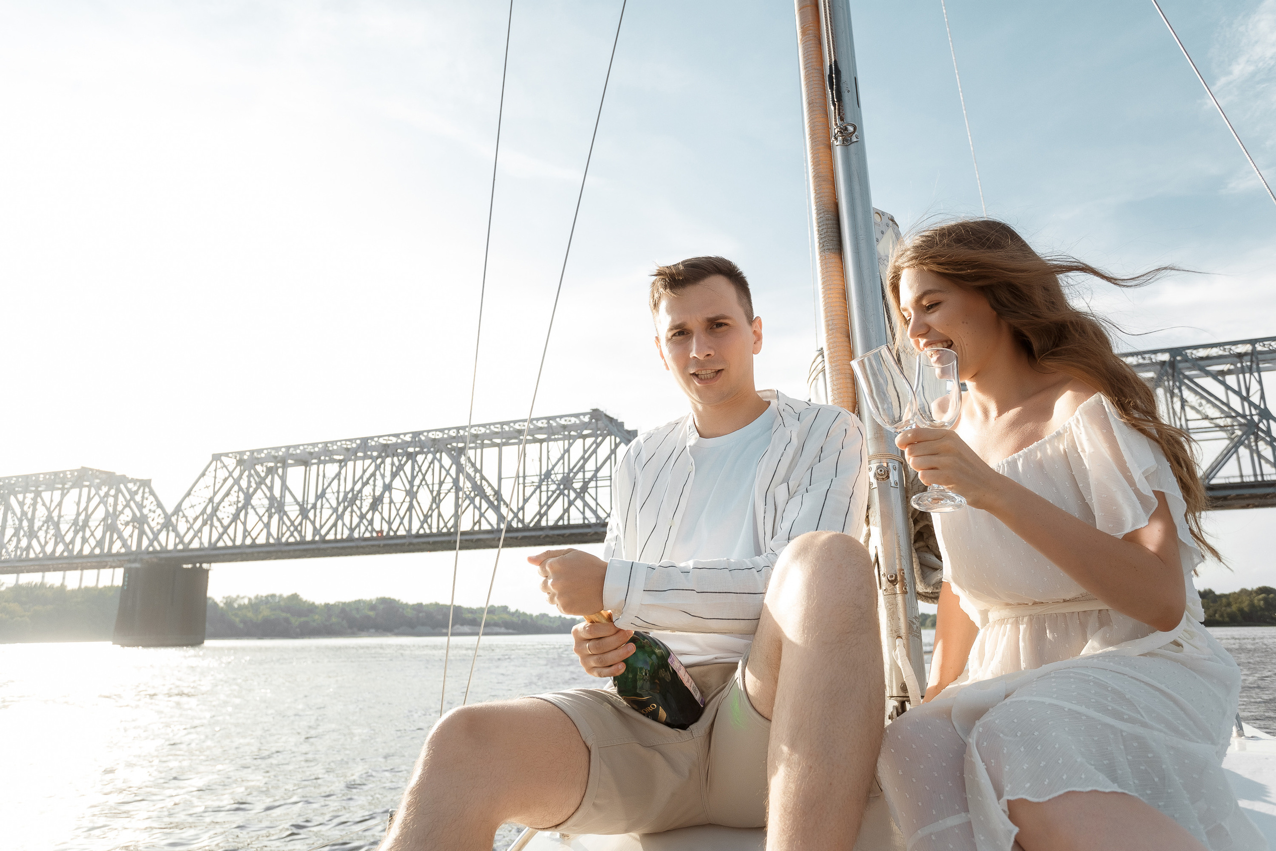 Прогулка на яхте. Свадебный фотограф Дмитрий Воробьев Ярославль