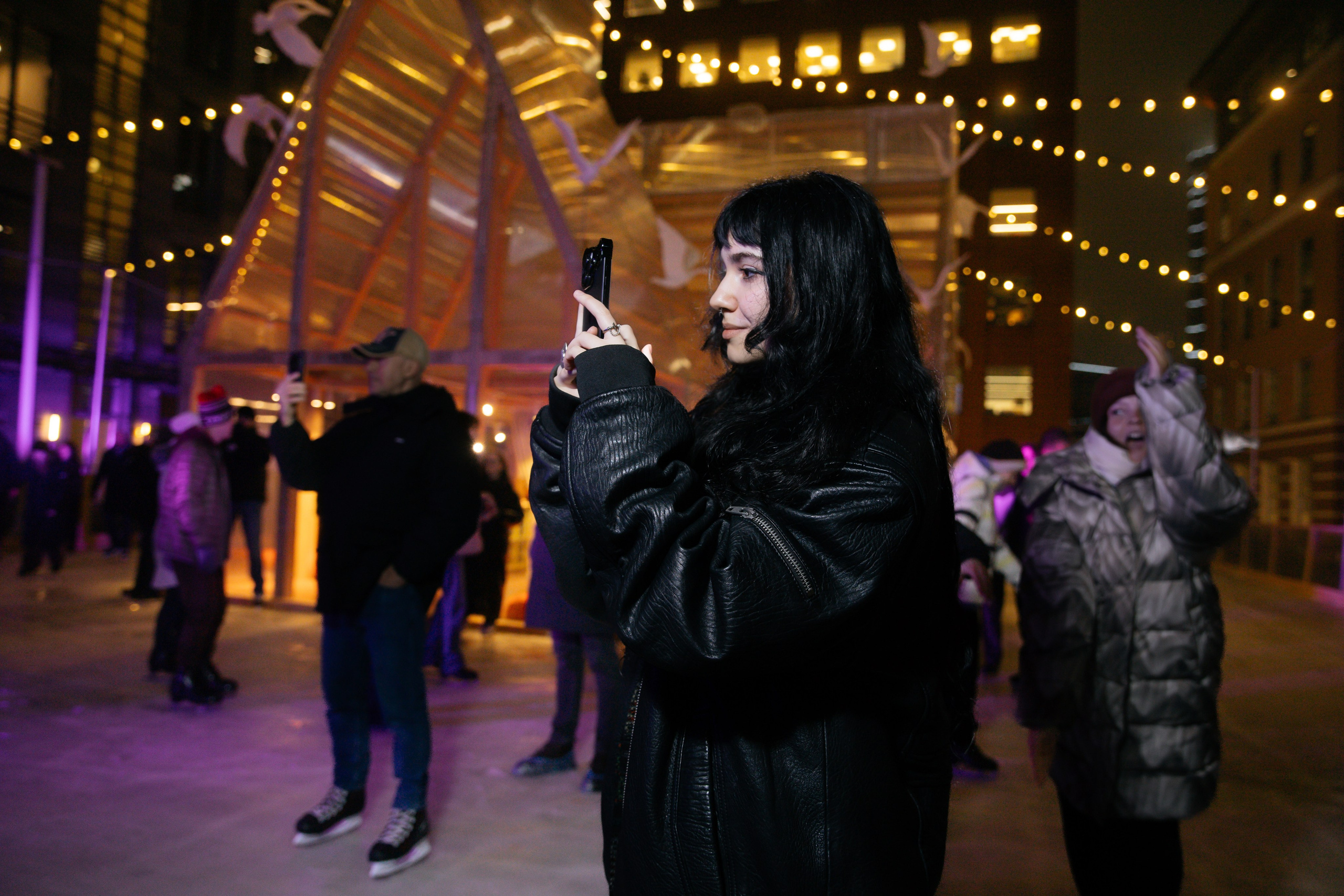 Открытие катка Яндекса. Репортажный фотограф в Москве Лера Зиновьева