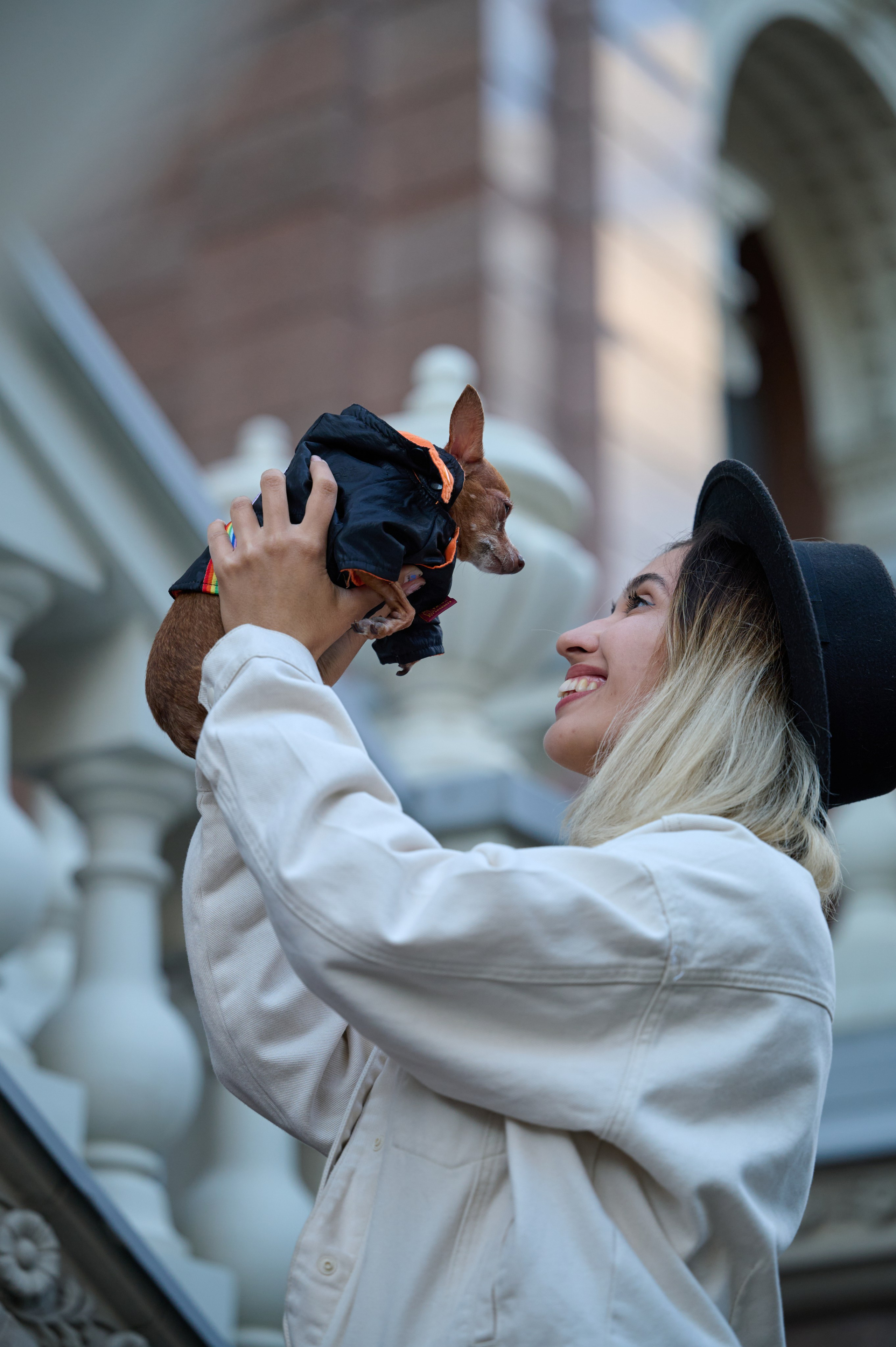 Ренита и Егор с Фокси и Пени. Фотограф анималист в Казани Алина Сулейманова. Фотограф животных