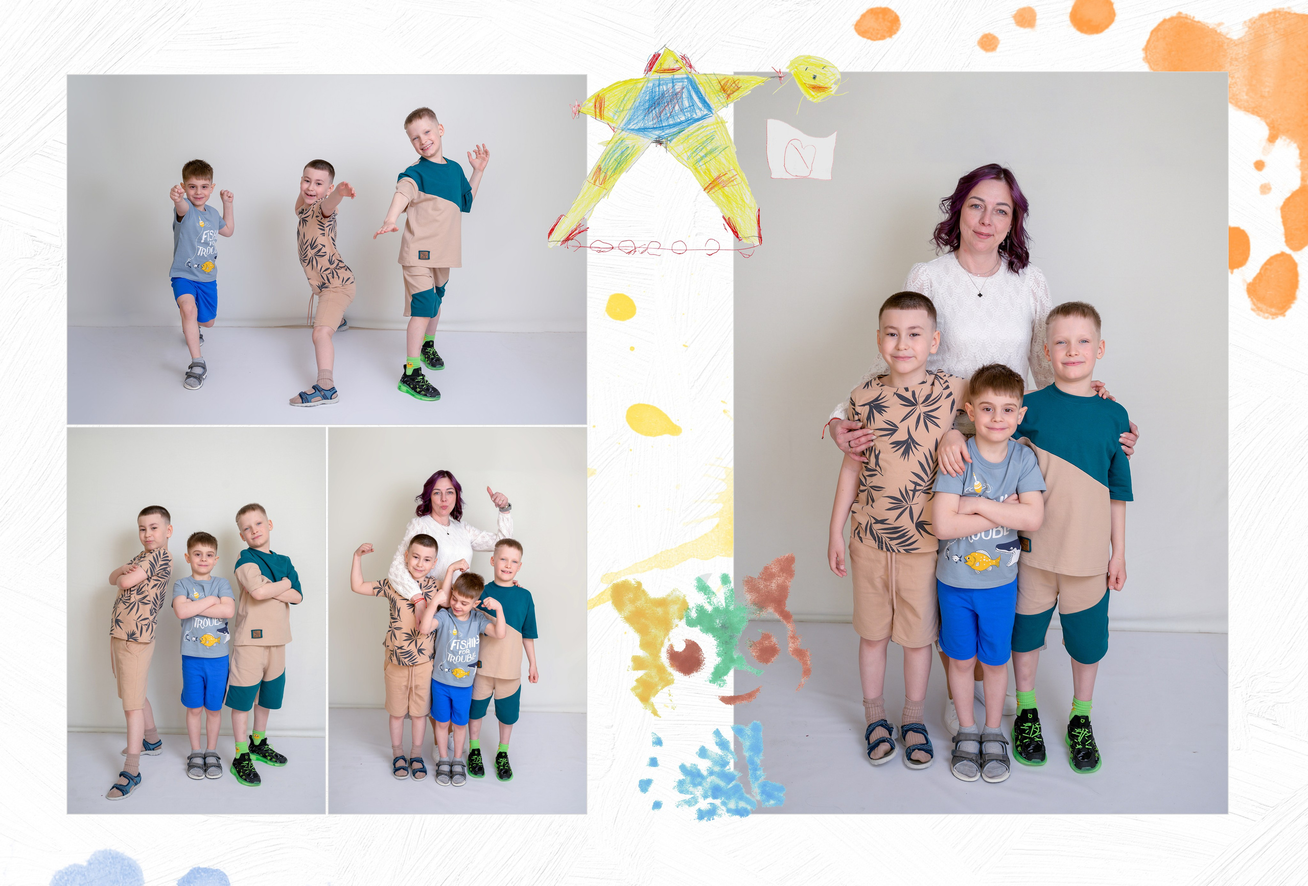 Д/с№ 3к3 группа «Фантазёры» (индивидуальный дизайн) + рисунки детей. Фотограф новорожденных, семейный детский в Тюмени Татьяна Морозова