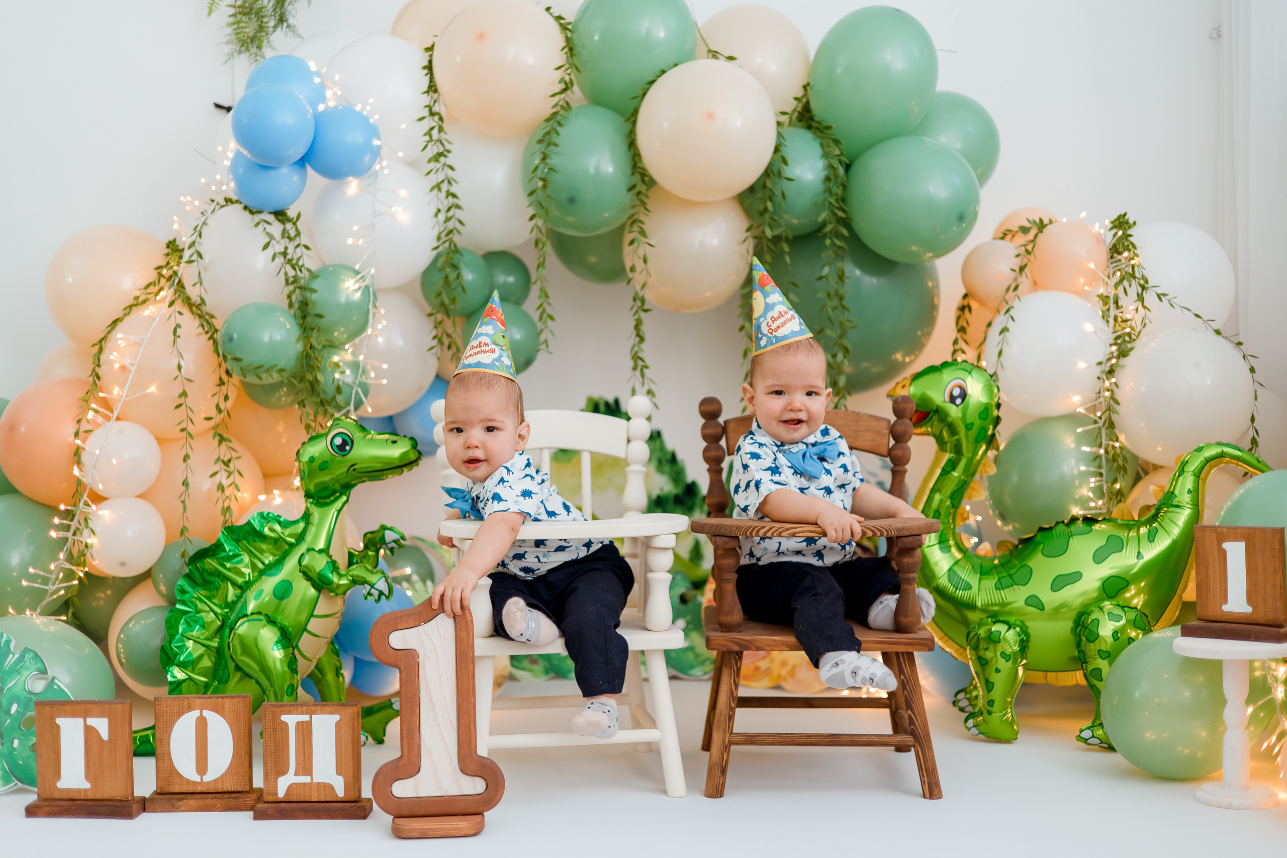 Федя и Лёва, 1 годик. Семейный и детский фотограф в Железногорске Саламахо Ольга