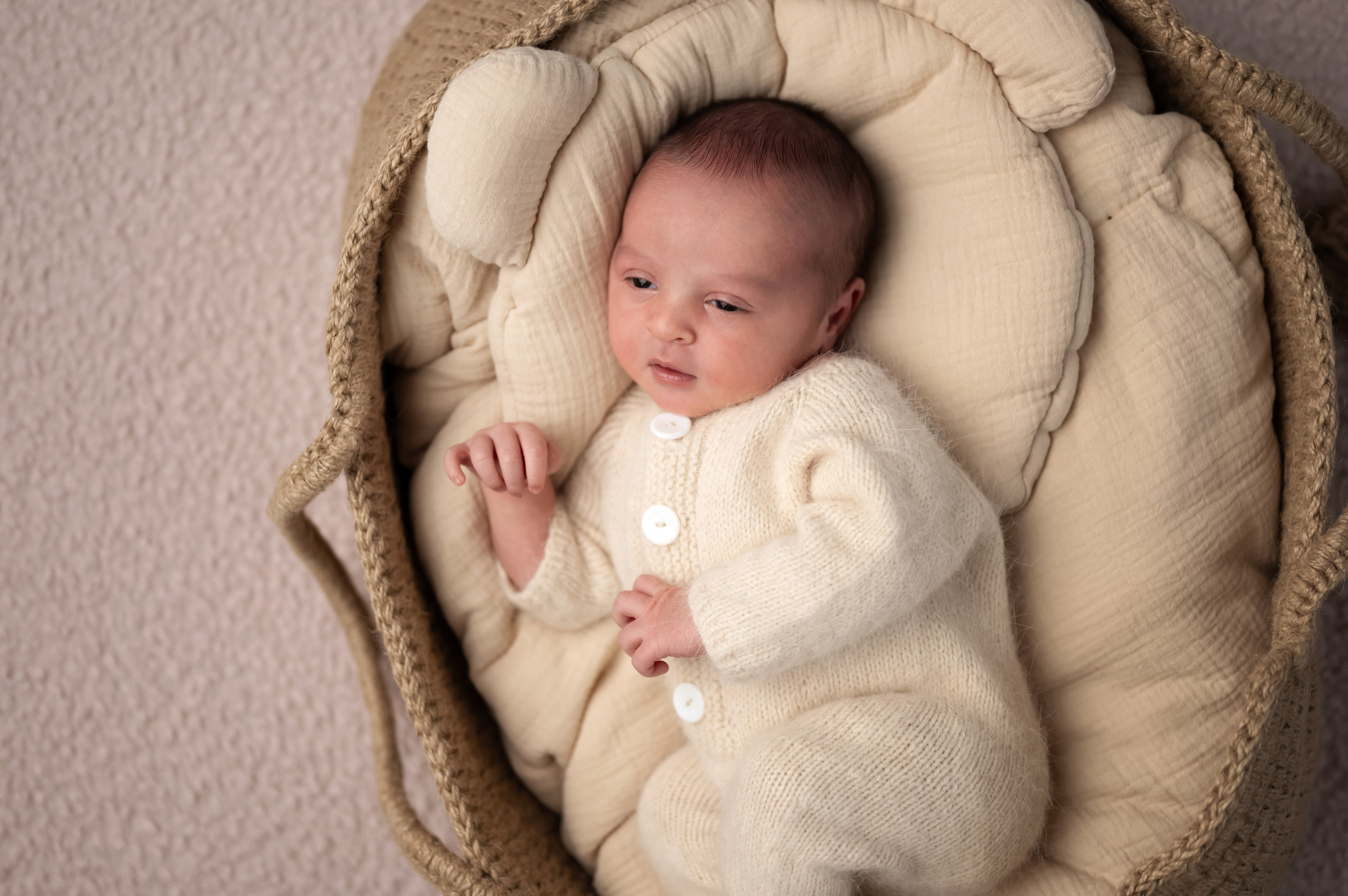 Возраст 3 недели, девочка. Фотограф новорождённых Ольга Ушакова Москва