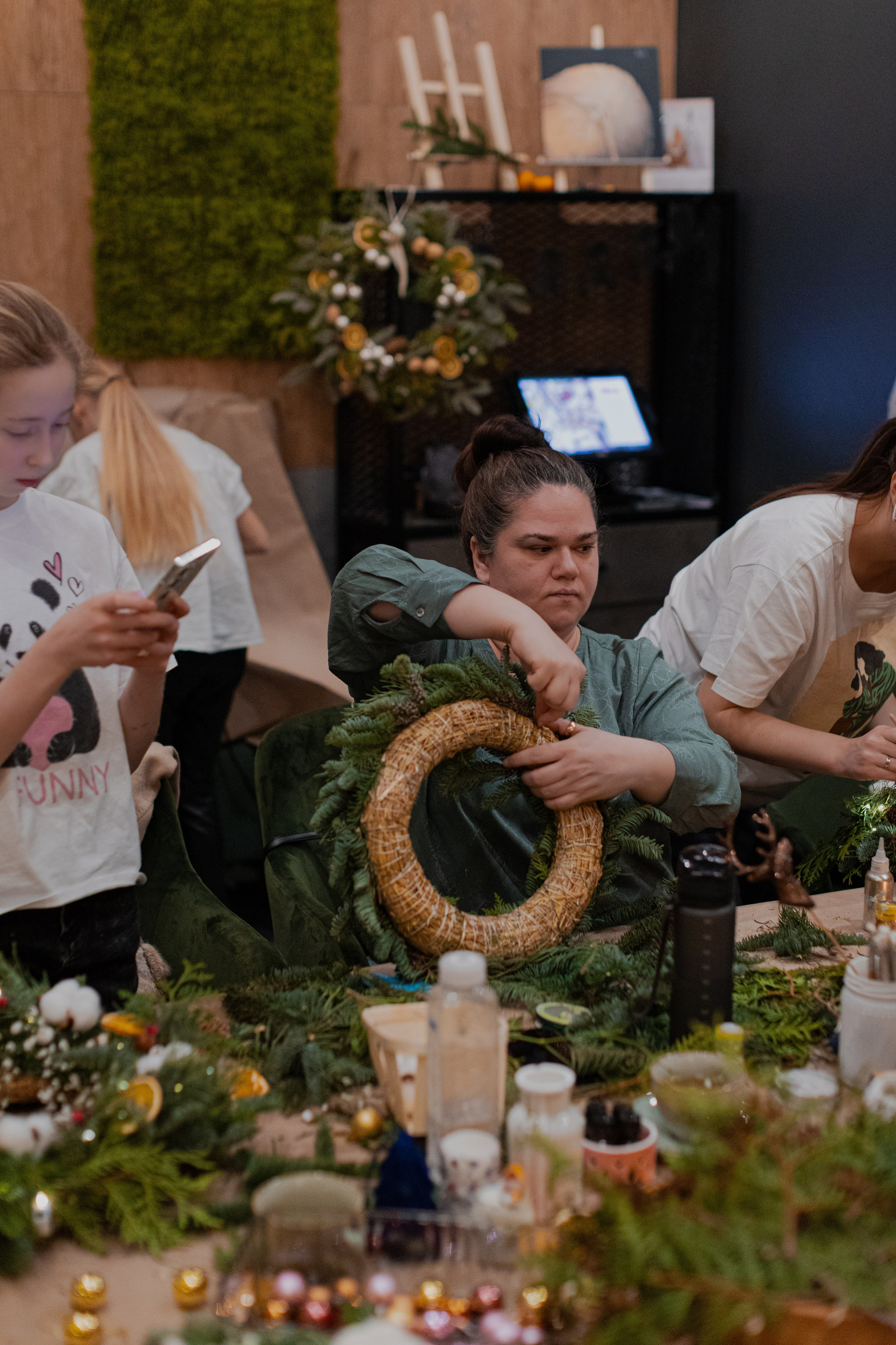 Мк Новогодний Венок. Анастасия Ракчеева Художник