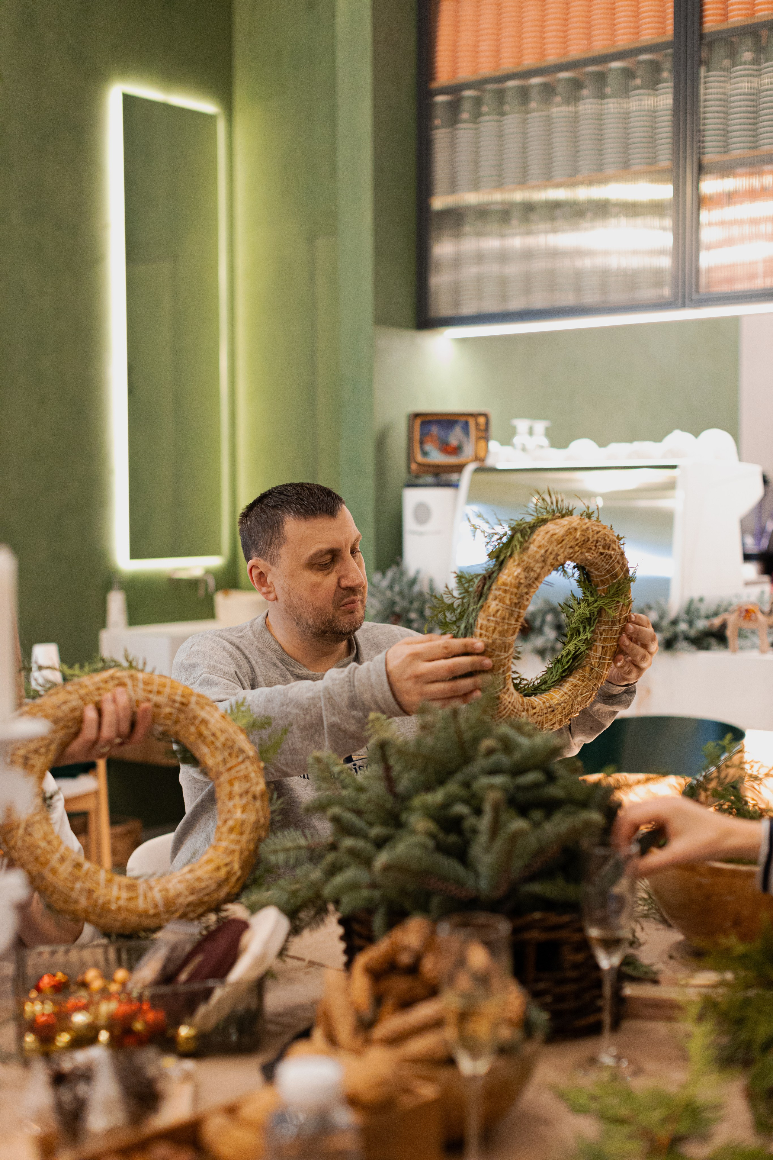 Мк свечи и венок (новогодний корпоратив). Анастасия Ракчеева Художник