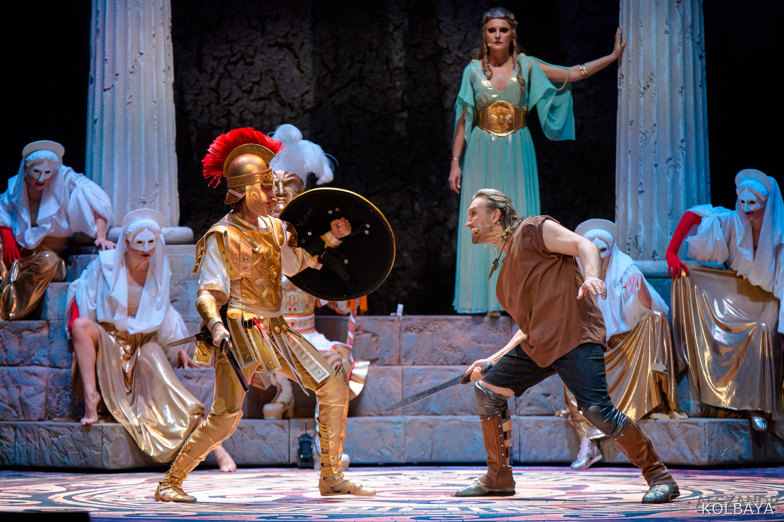 Фоторепортаж со спектакля Гладиатор в Театре Терезы Дуровой. Концертный и театральный репортажный фотограф в Москве Александр Колбая
