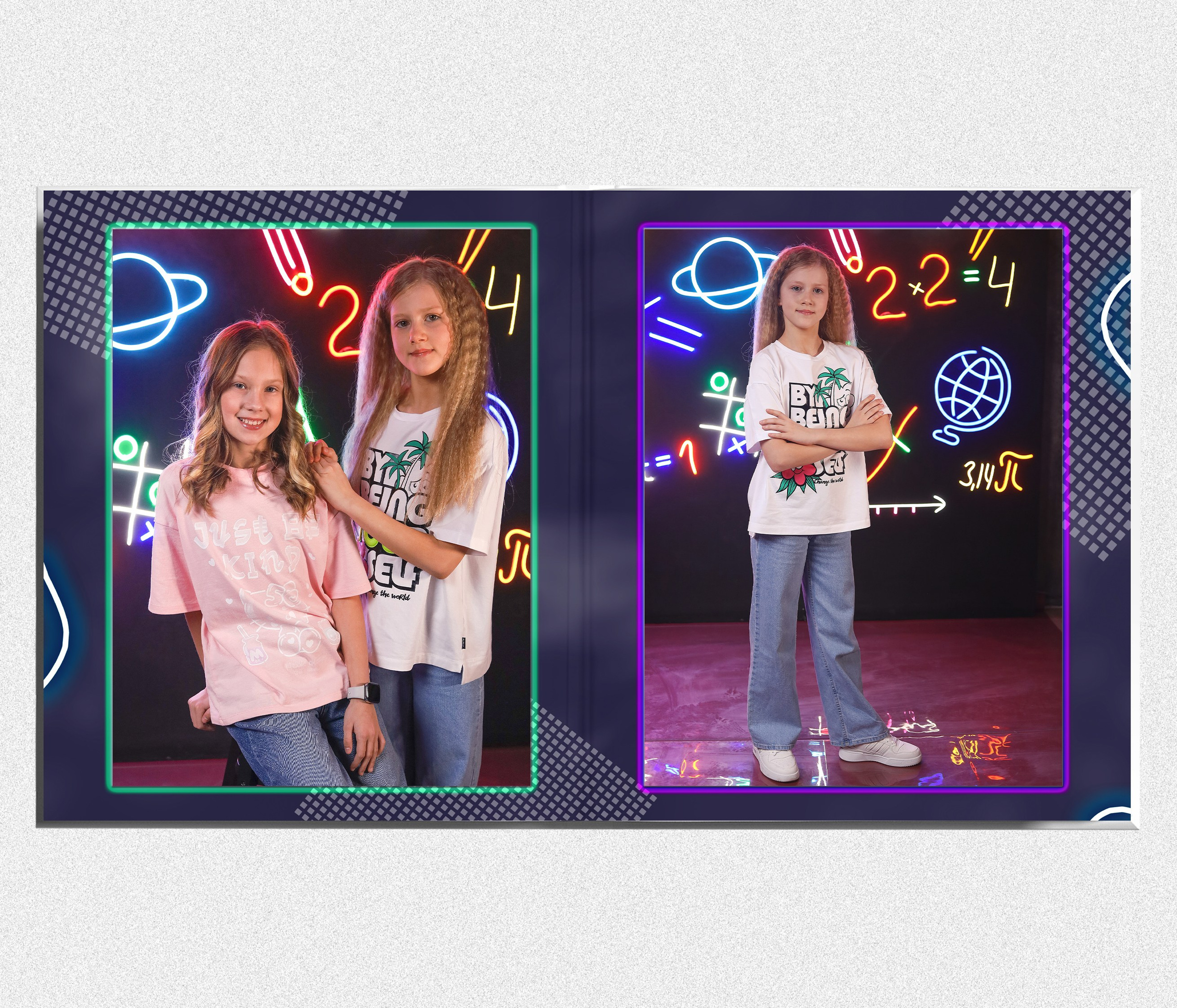 Выпускной альбом "Неон". Выпускные альбомы в Тюмени для школ, садов, вузов спортивных секций