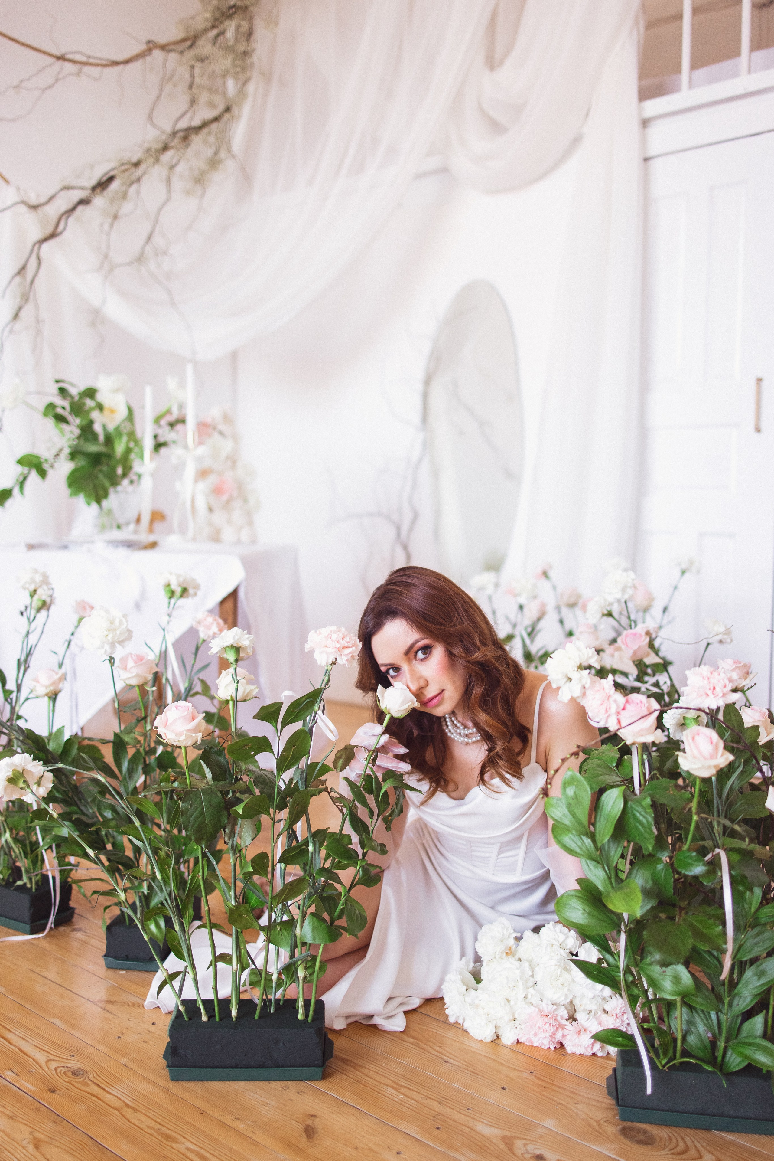 Фотосессия с живыми цветами в фотостудии г. Краснодар. Семейный и детский фотограф в Краснодаре Анна Трашкова