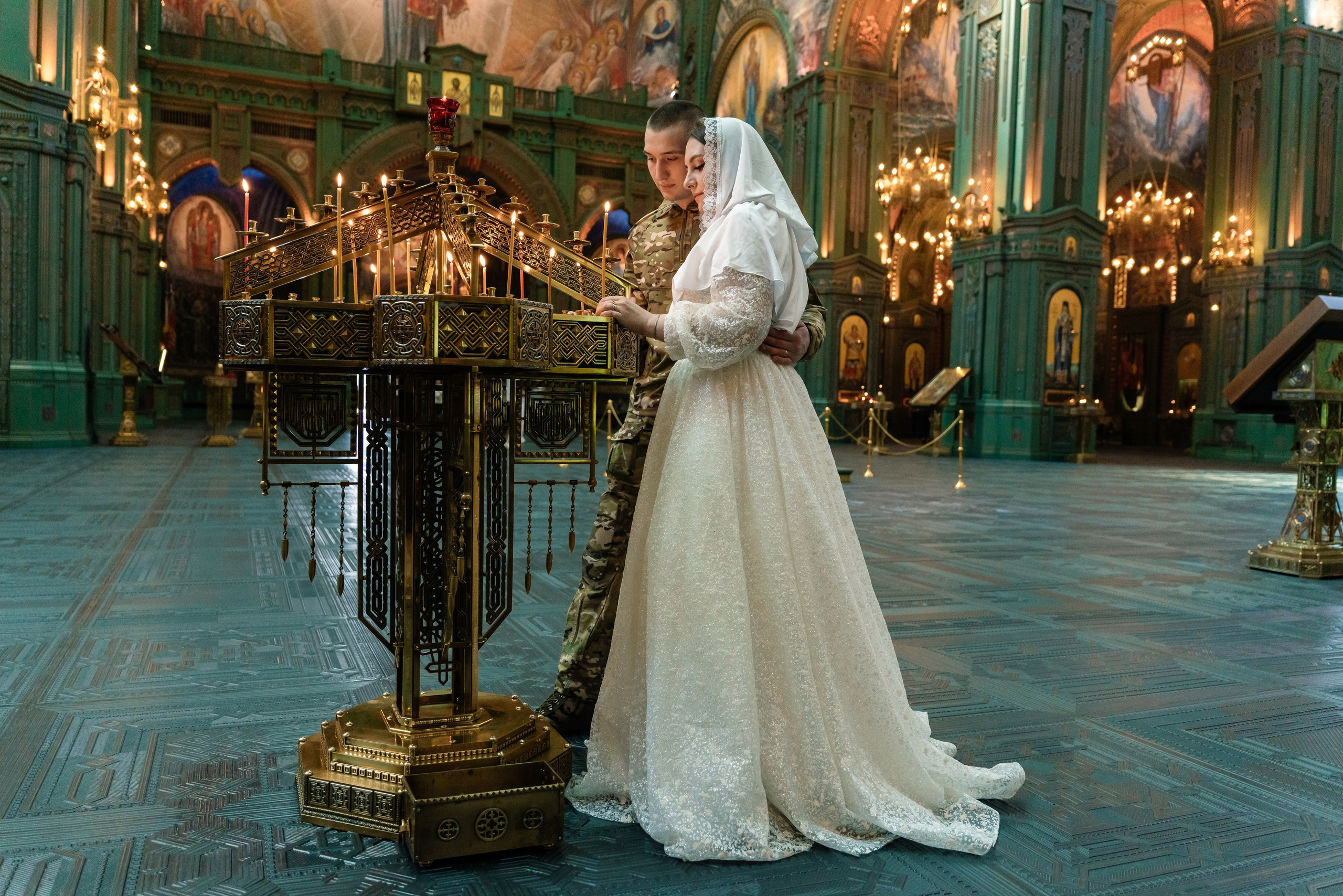 Венчание в Главном храме вооруженных сил (Патриот). Семейный фотограф Одинцово Москва Наталия Черенкова