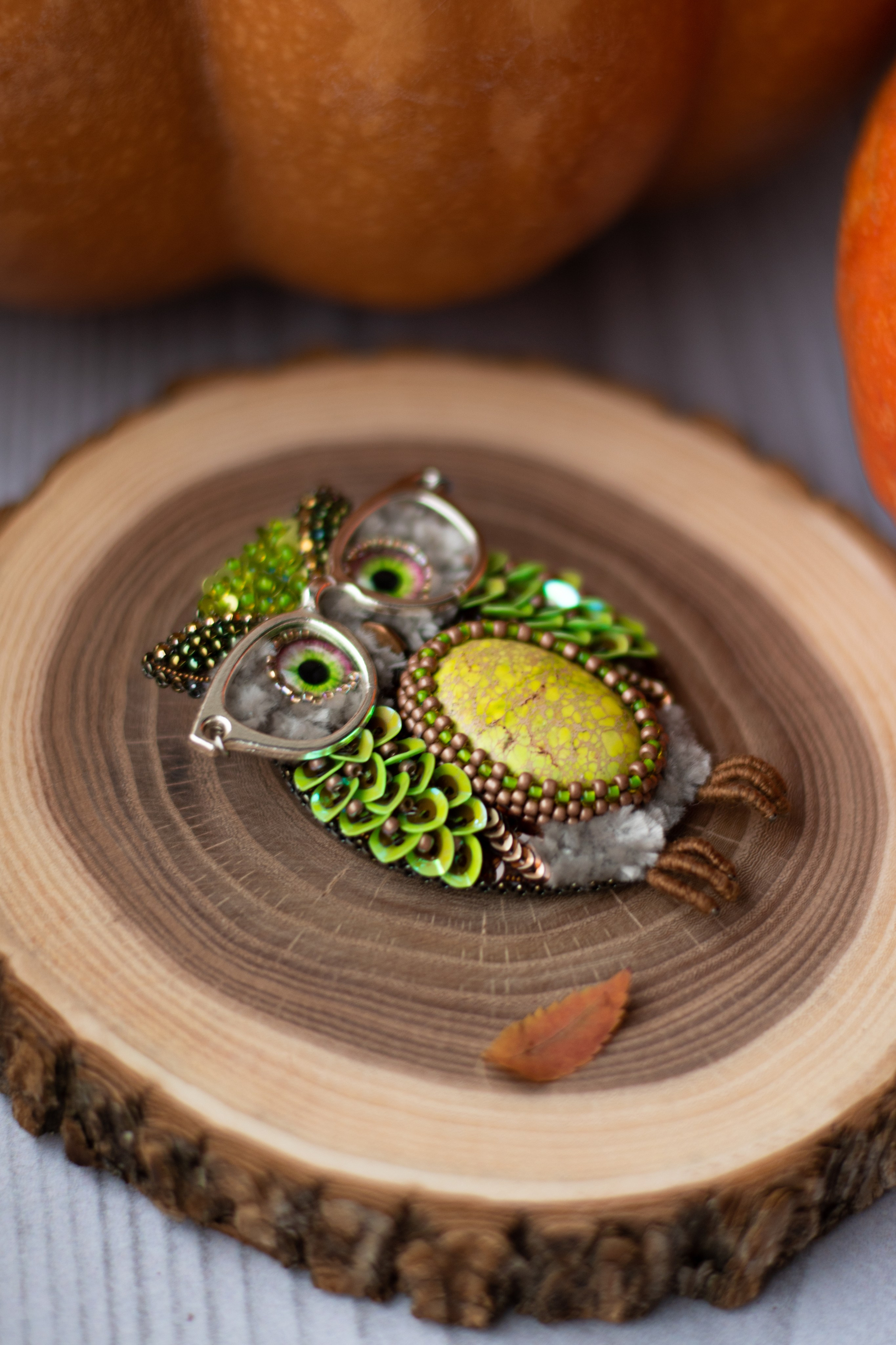 Брошь ручной работы «Совушка». Фотограф Санкт-Петербург | Дарья Першина