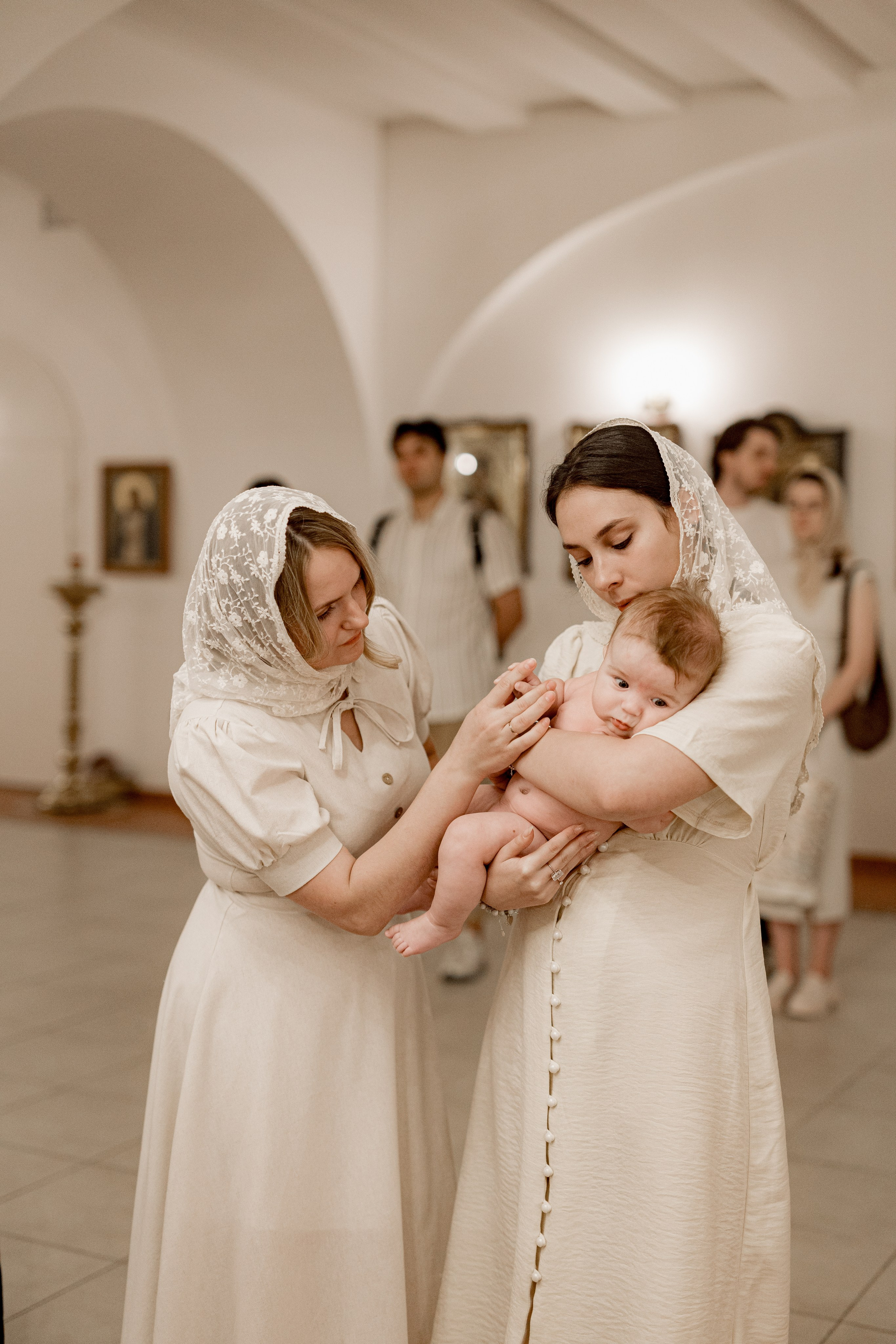 Таинство Крещения Саши. Фотограф новорождённых Newborn Москва