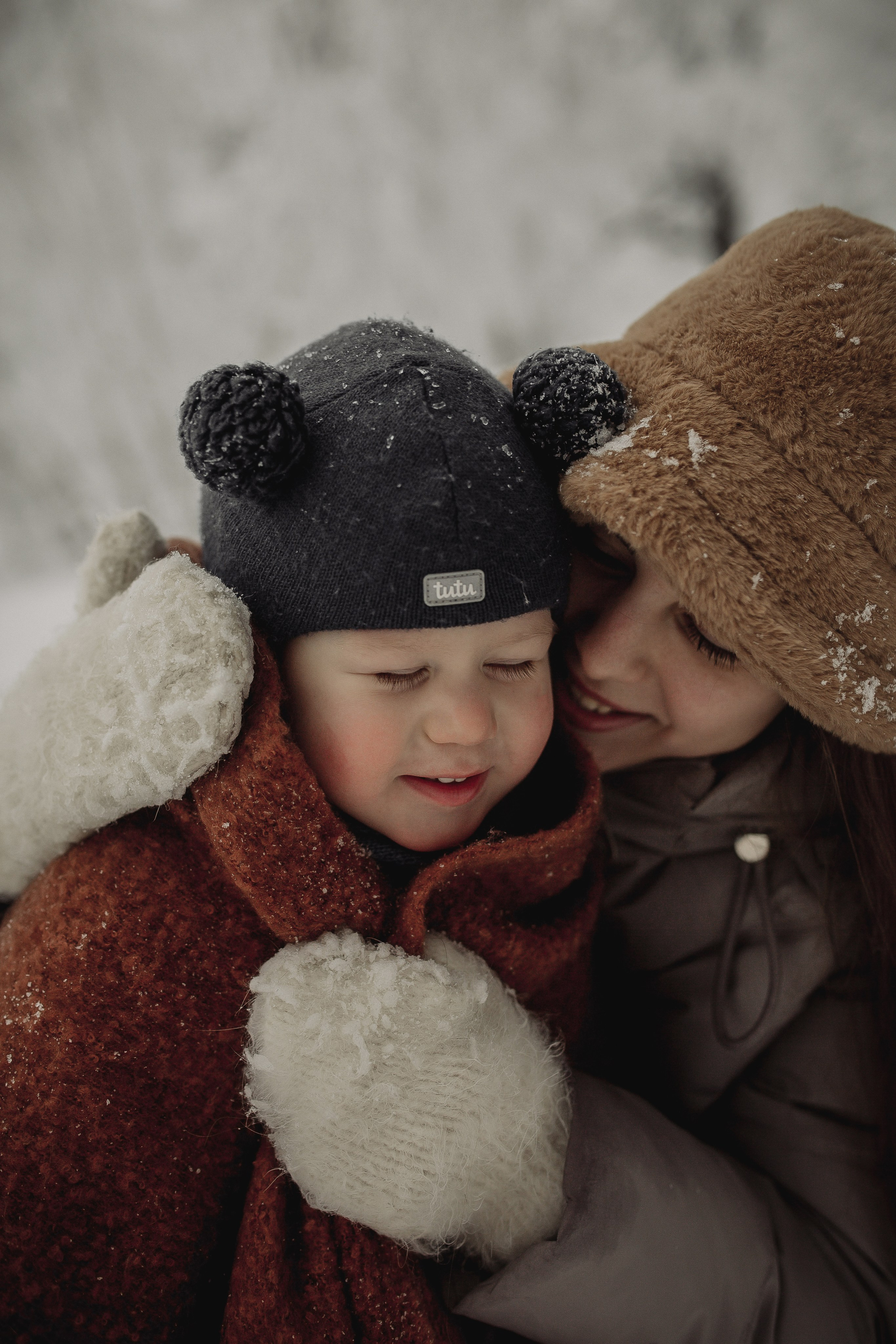 Снежное волшебство Рома, Лиза и Илюша. Семейный и свадебный фотограф в Саратове Катерина Оленская