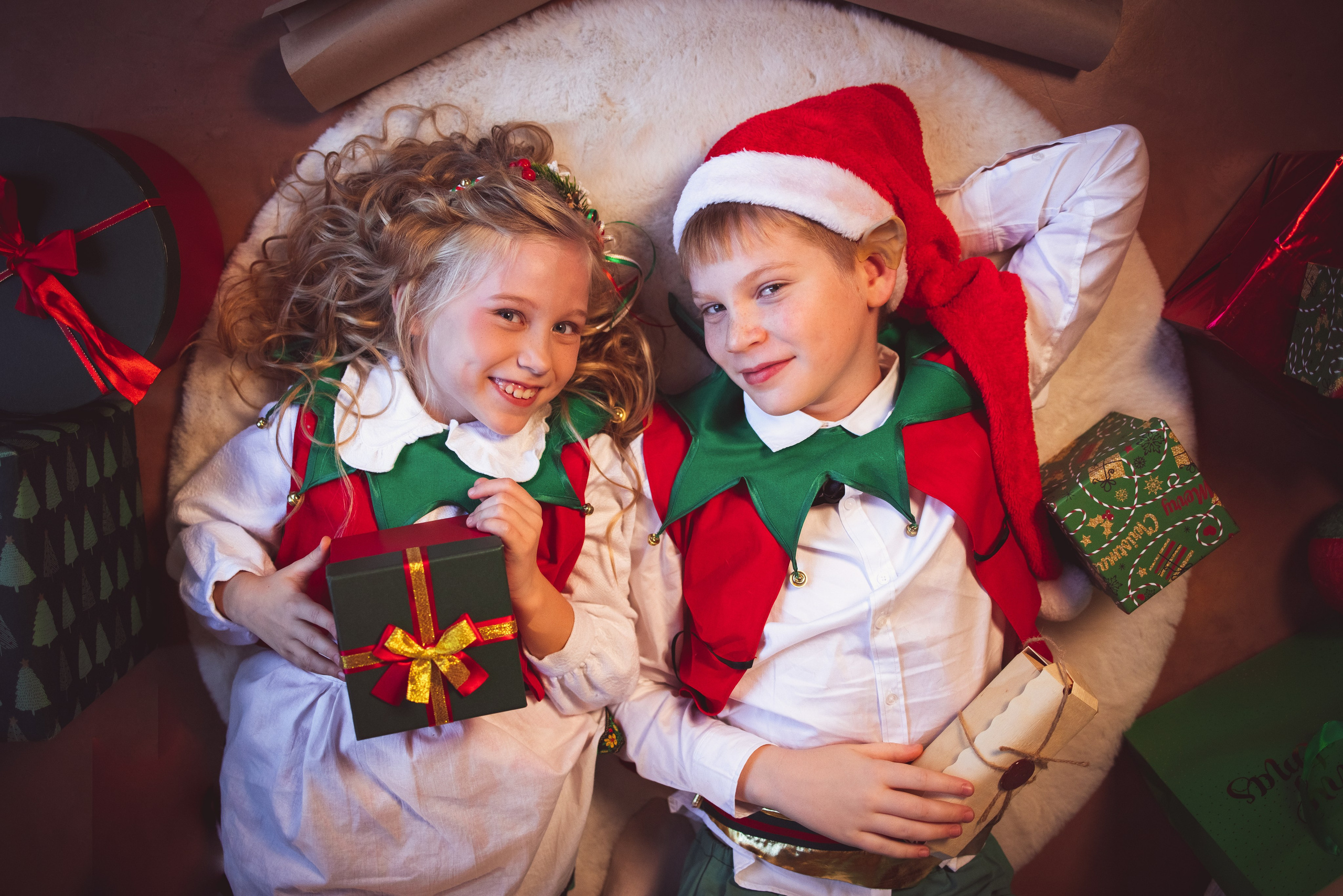 Новогодние ЭЛЬФЫ. Семейный и детский фотограф в Краснодаре Анна Трашкова