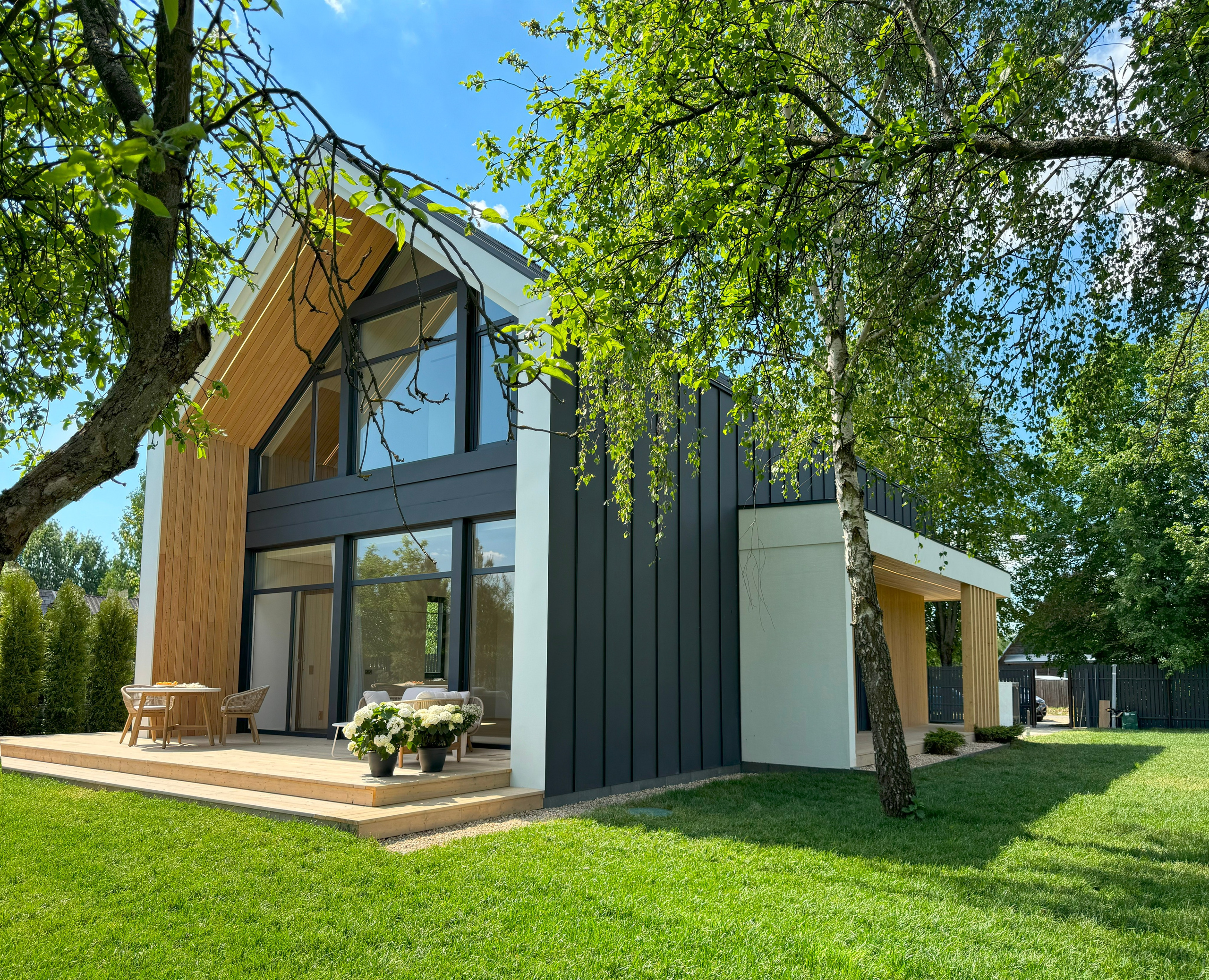 Дом 180 кв. м. Новая Рига. Чугунова Анастасия. Дизайн интерьеров и архитектурное проектирование