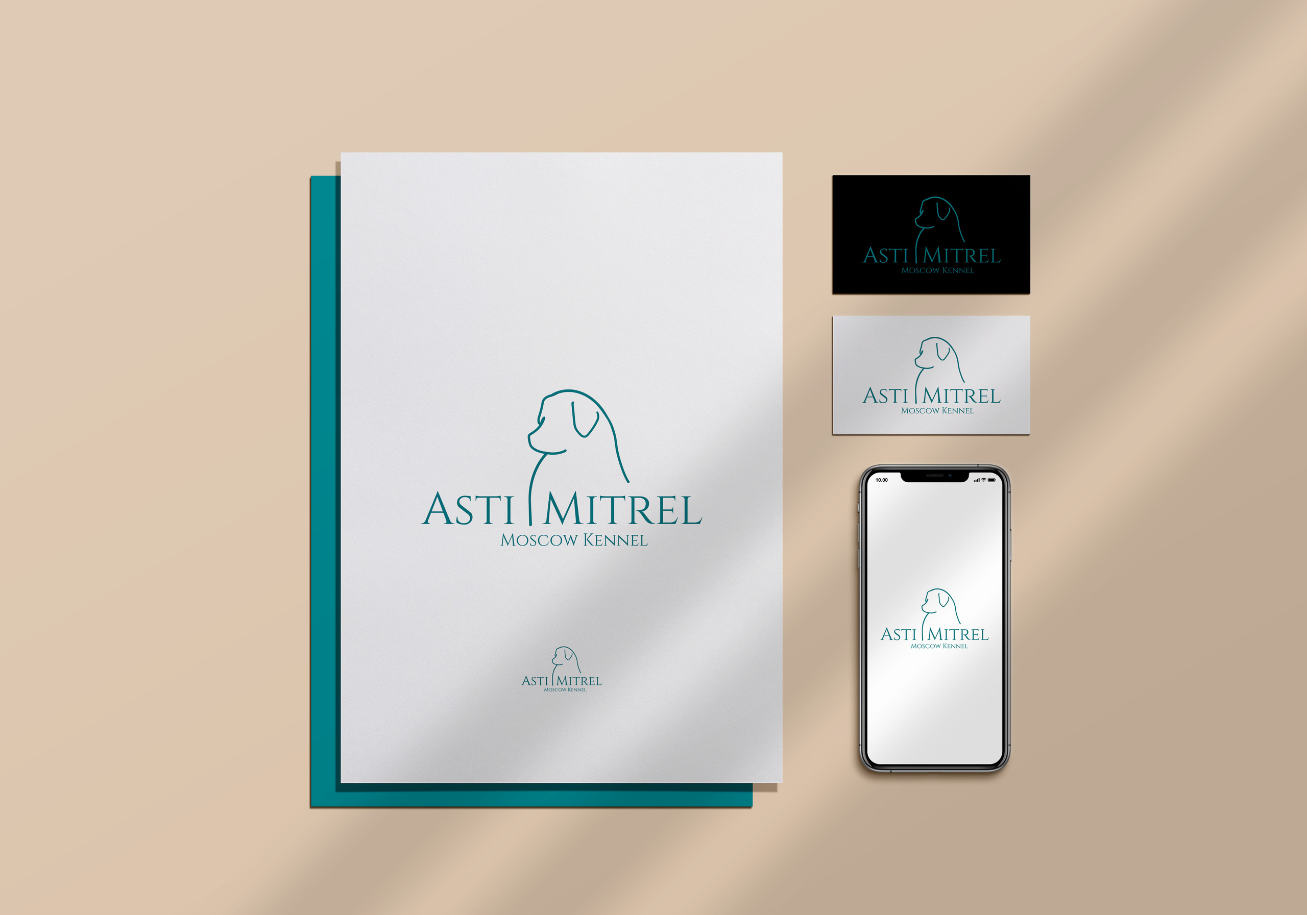 Логотип для питомника австралийских овчарок ASTI MITREL