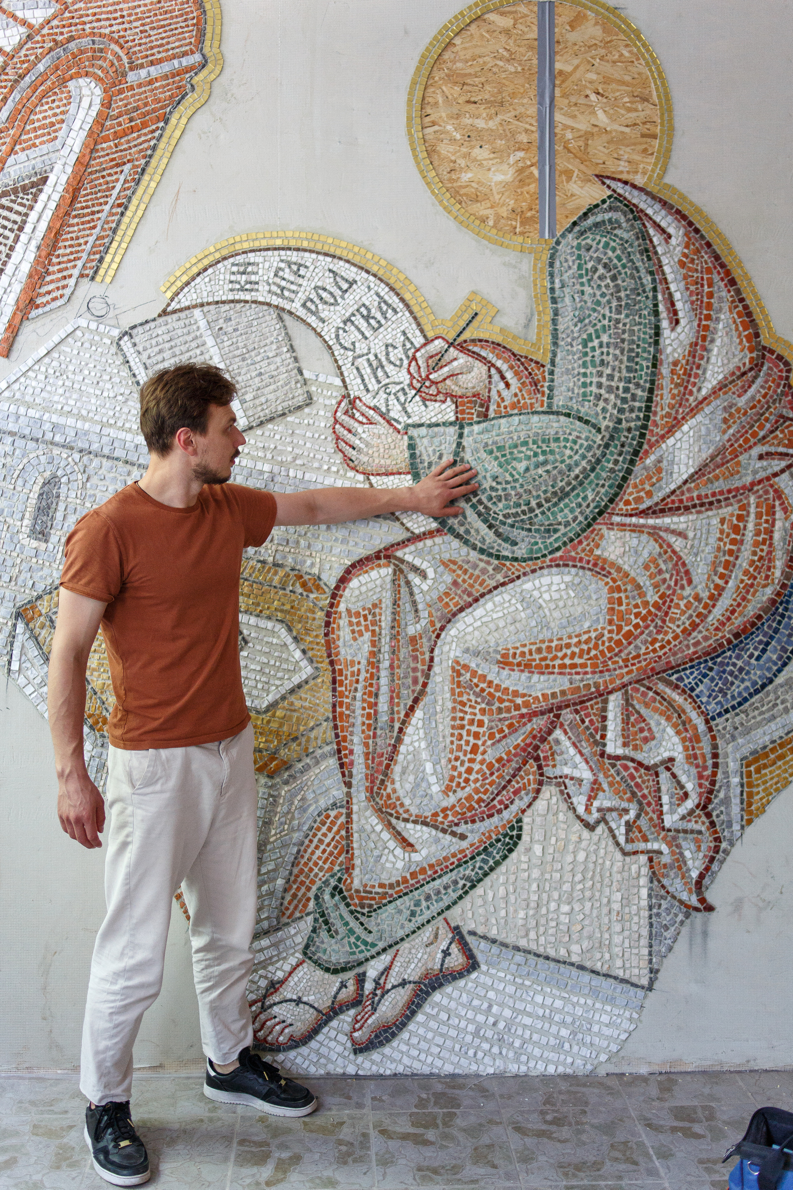 Мозаика — процесс работы. НИИКОРОВИН- мастерская мозаики и монументального искусства