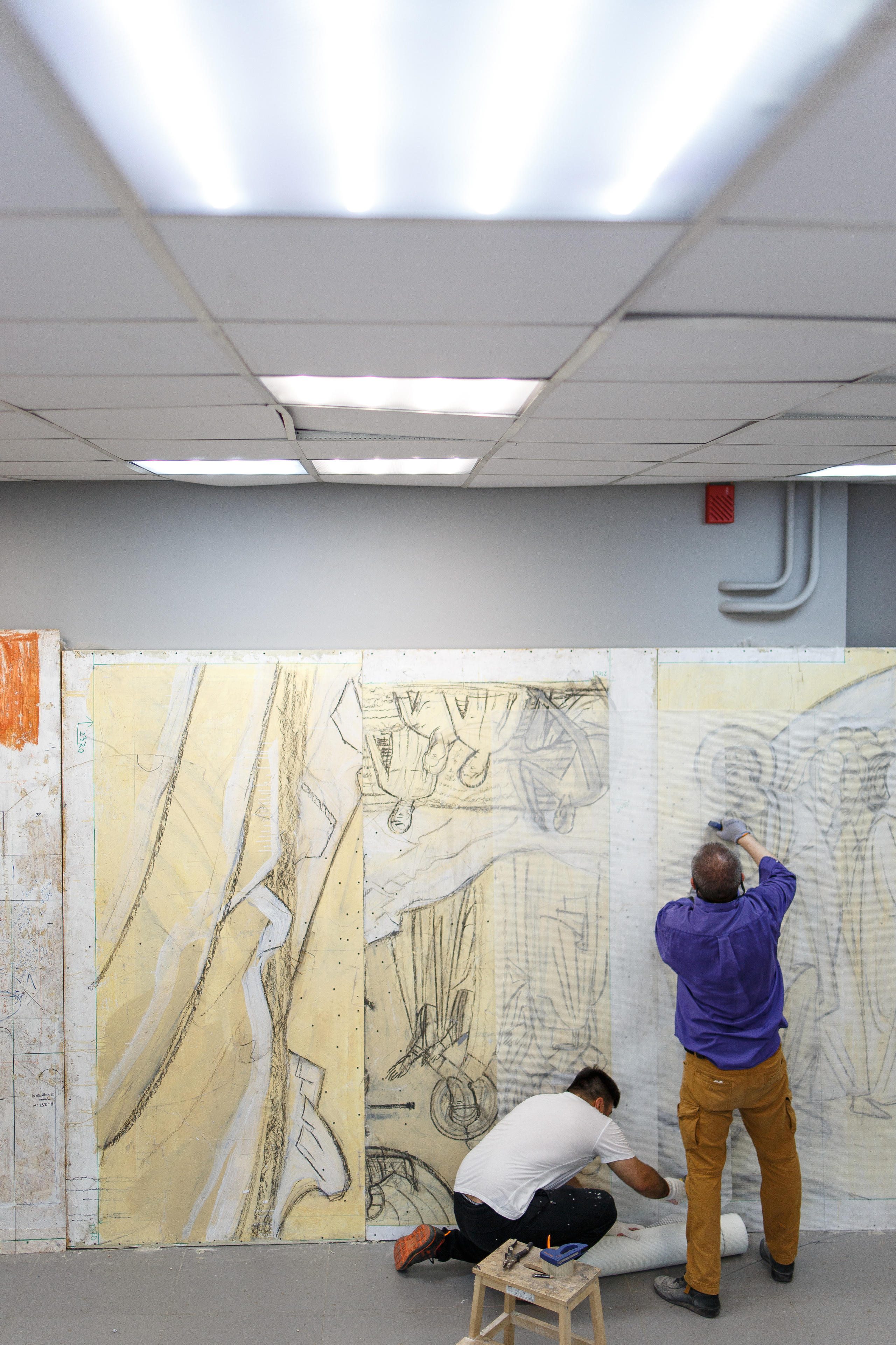 Мозаика — процесс работы. НИИКОРОВИН- мастерская мозаики и монументального искусства