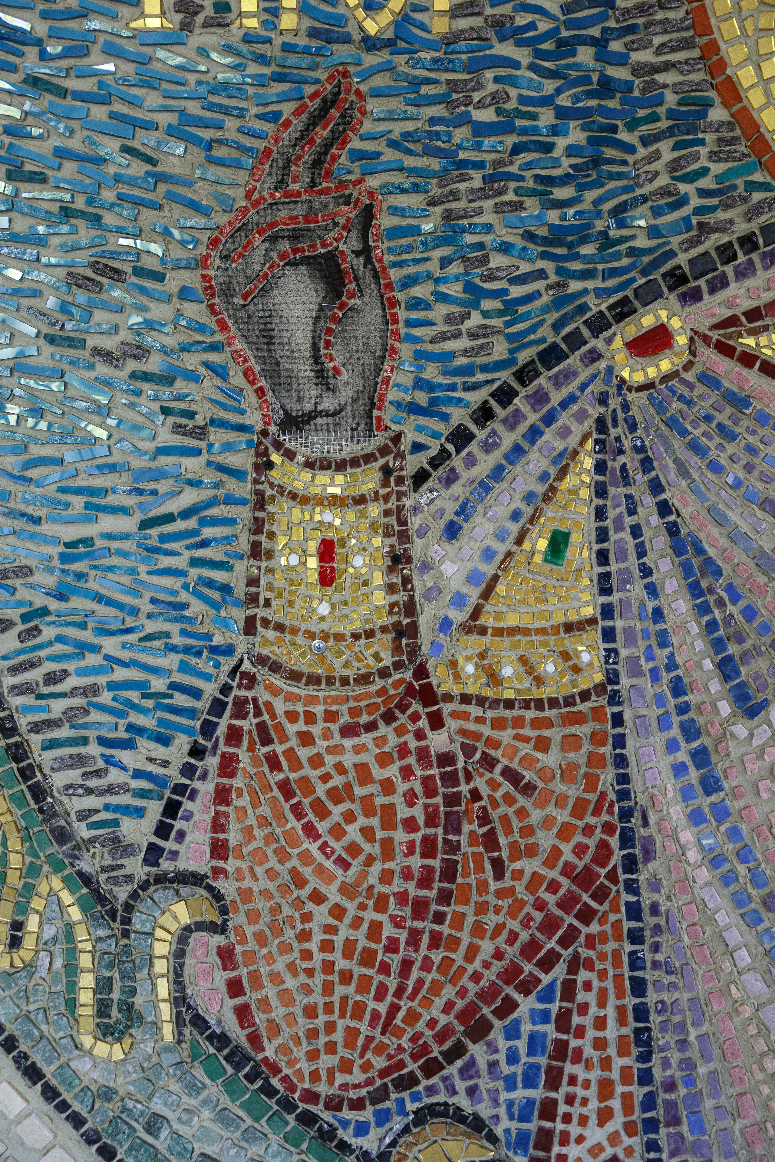 Мозаика — процесс работы. НИИКОРОВИН- мастерская мозаики и монументального искусства