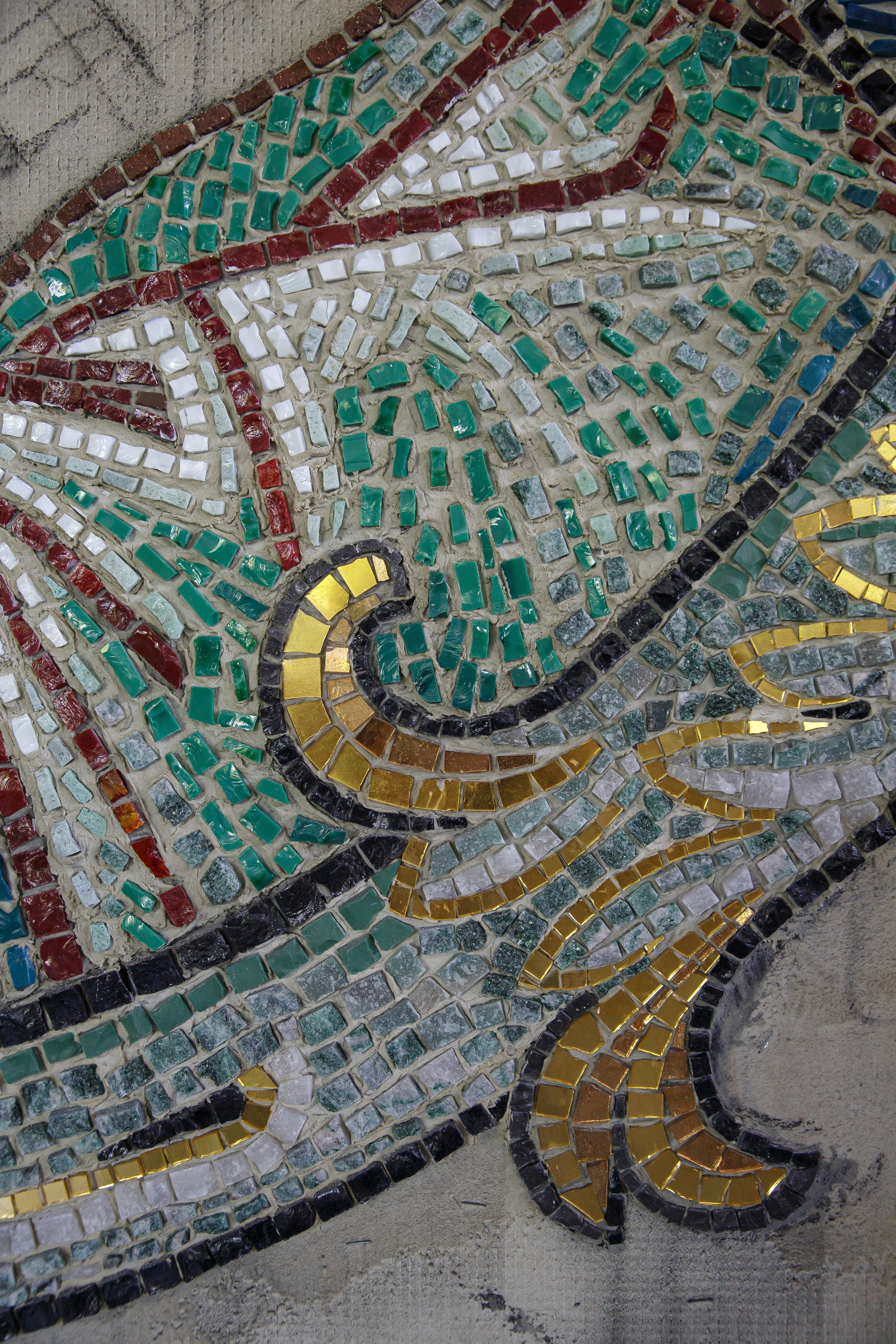 Мозаика — процесс работы. НИИКОРОВИН- мастерская мозаики и монументального искусства