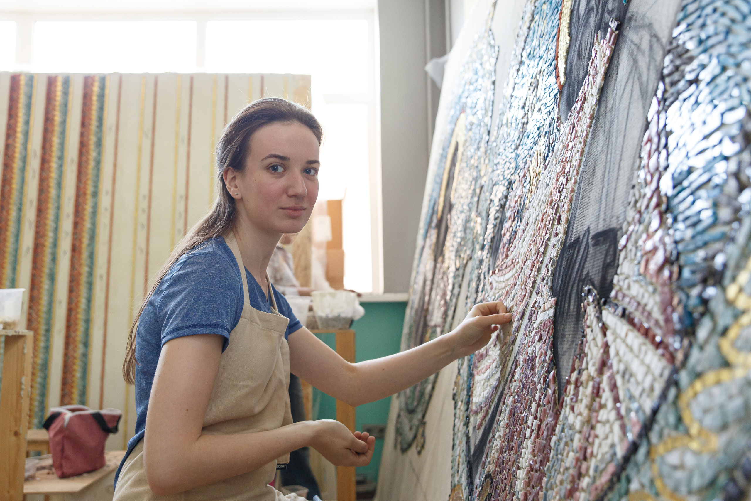 Мозаика — процесс работы. НИИКОРОВИН- мастерская мозаики и монументального искусства