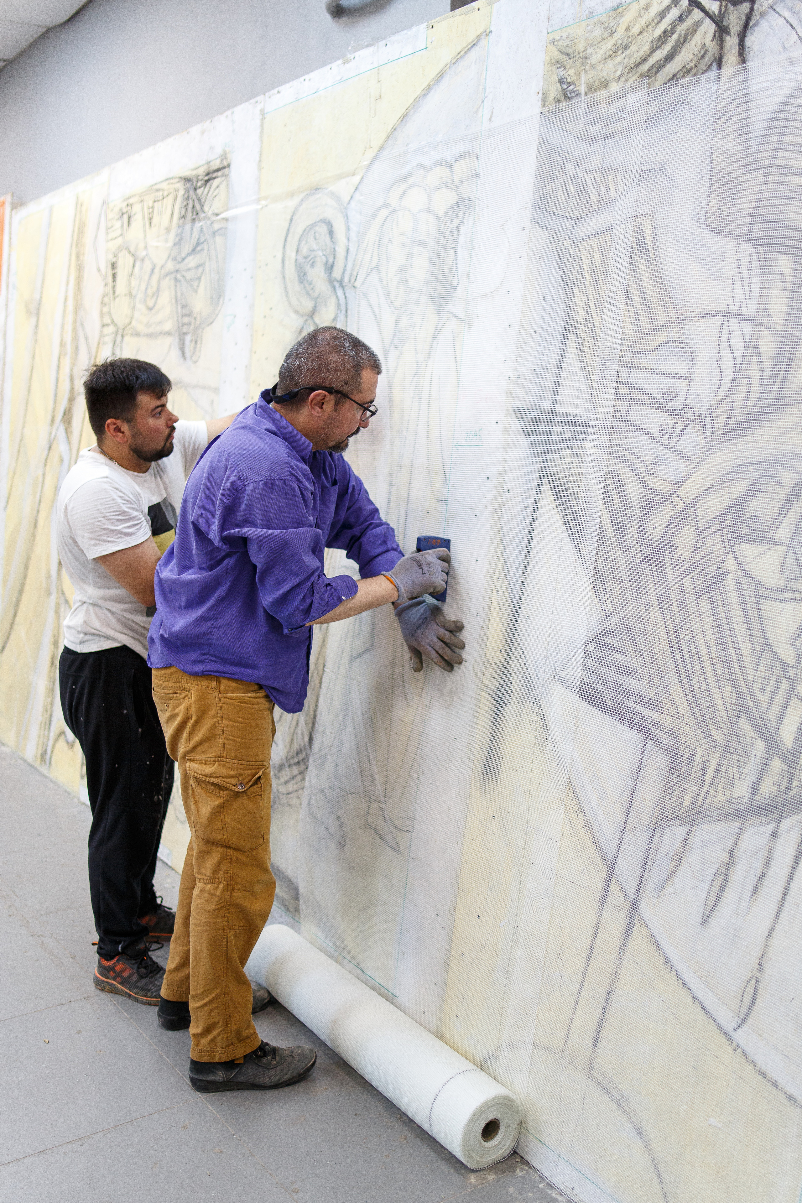 Мозаика — процесс работы. НИИКОРОВИН- мастерская мозаики и монументального искусства