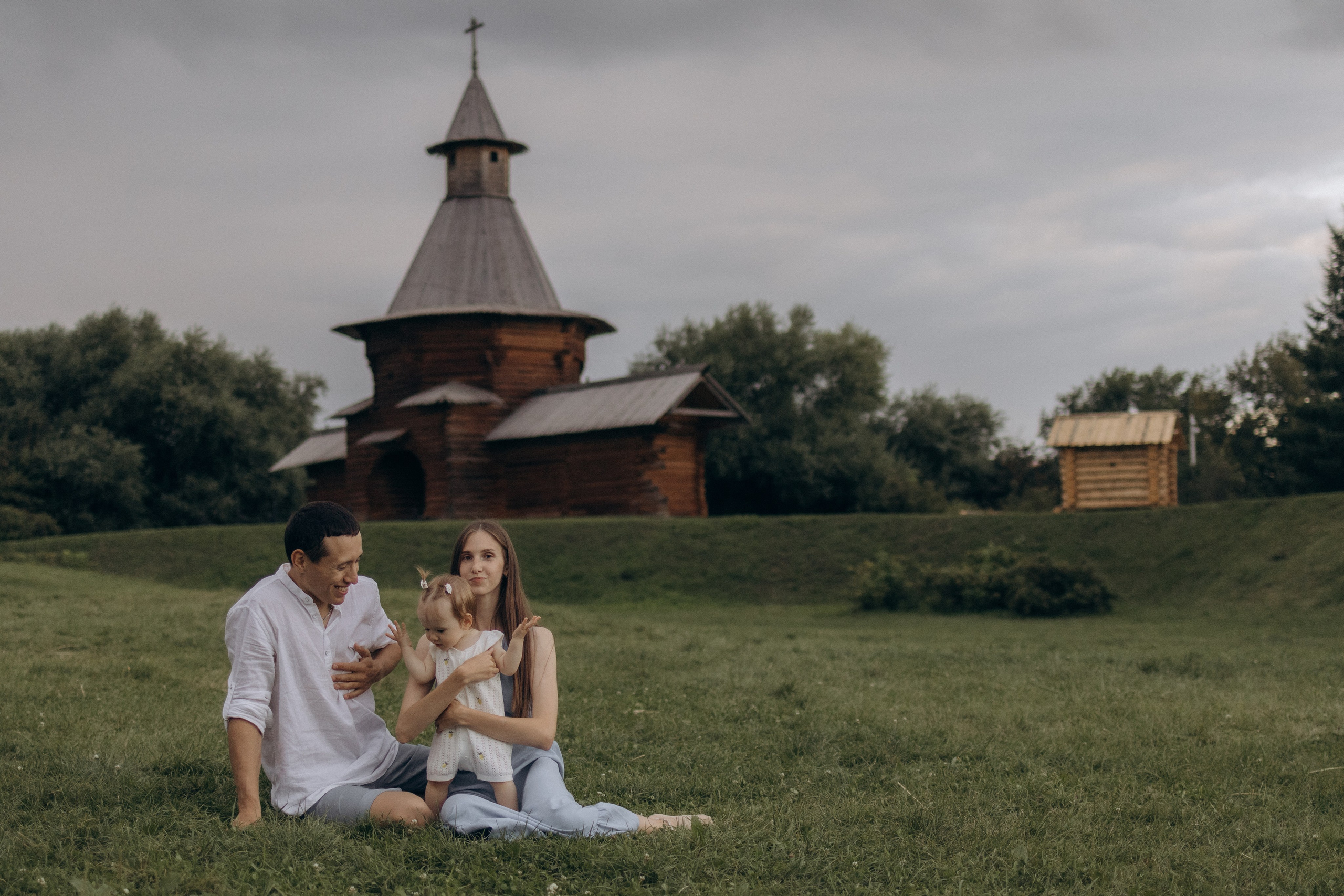 Роман, Мария и Алиса. Семейный фотограф Москва