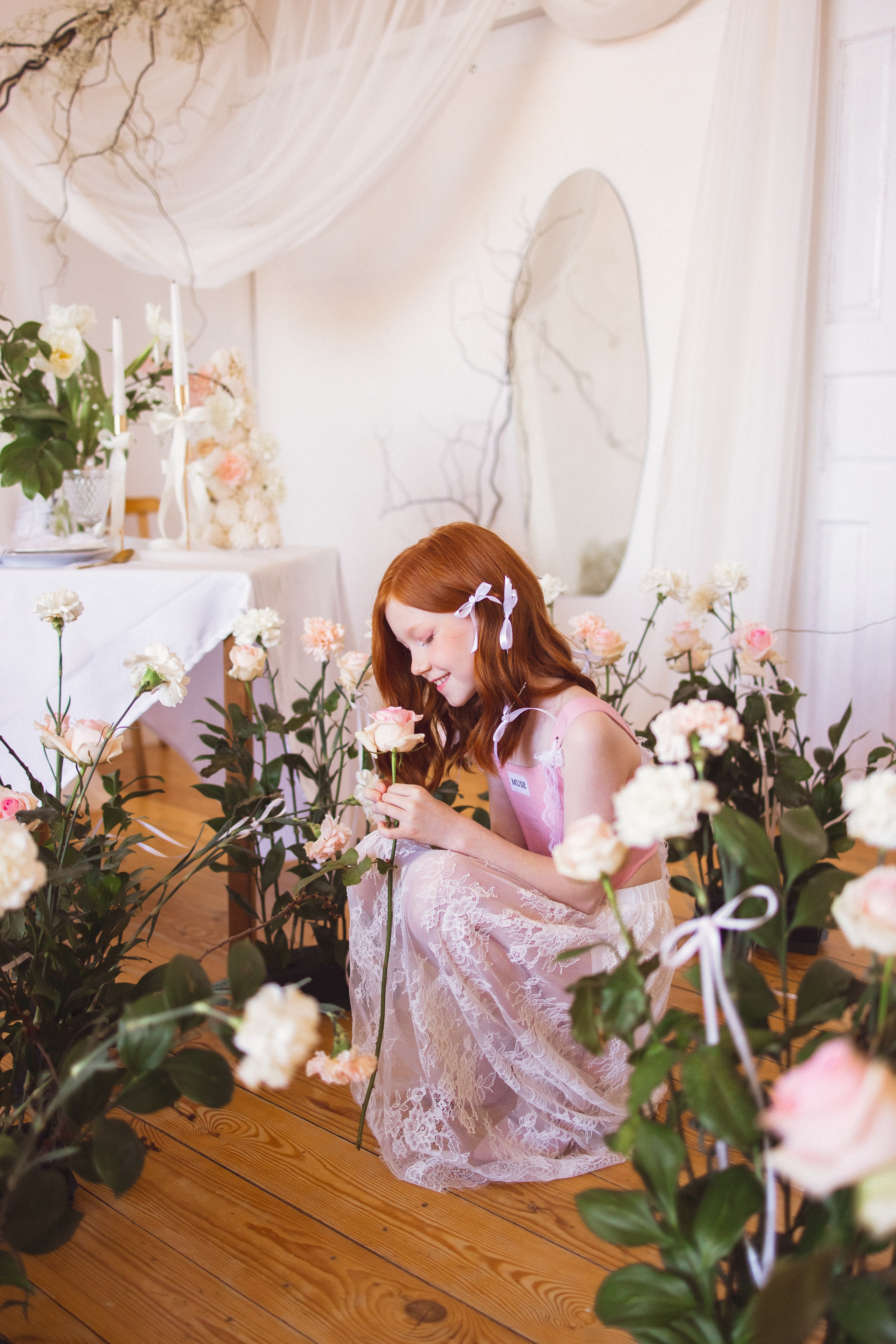 Фотосессия с живыми цветами в фотостудии г. Краснодар. Семейный и детский фотограф в Краснодаре Анна Трашкова