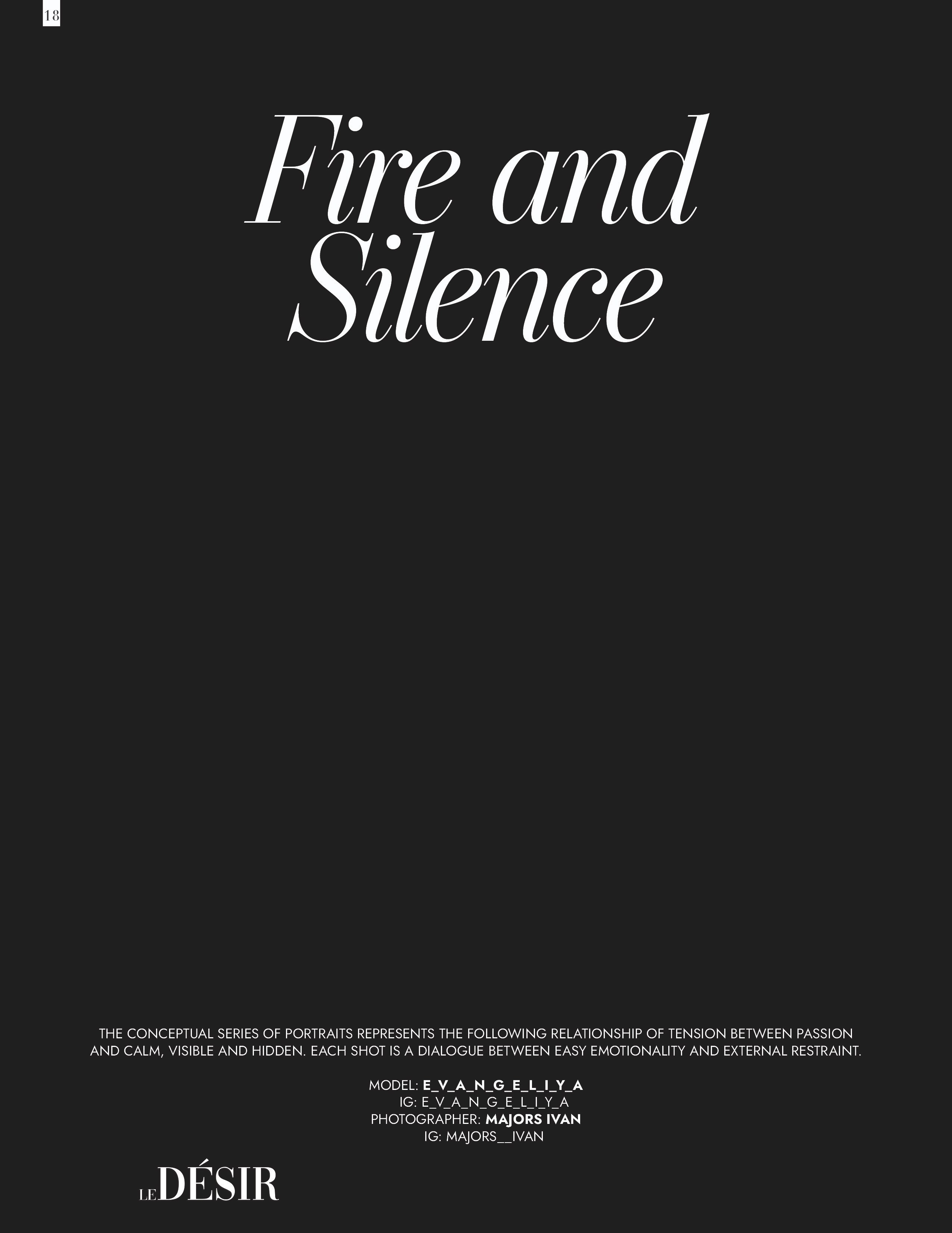 Fire and Silence. Портретный и репортажный фотограф в Москве Иван Майоров